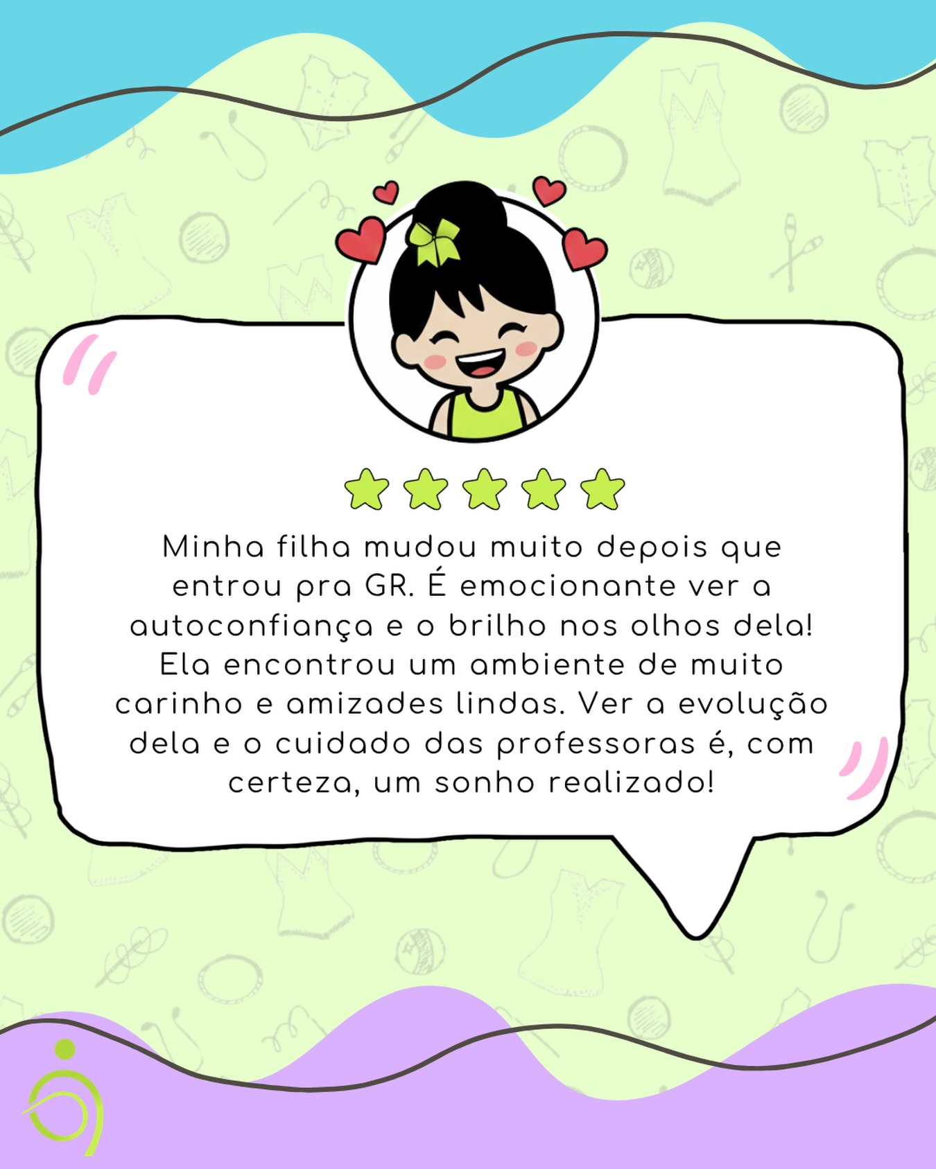 ✨ Ver uma criança florescer não tem preço…
A ginástica rítmica vai muito além dos movimentos: ela constrói confiança, cria laços e transforma histórias 💚
Cada sorriso, cada conquista e cada evolução mostram que estamos no caminho certo.
É sobre formar pessoas seguras, felizes e cheias de brilho
Vem viver isso com a gente 💫
#GinásticaRítmica