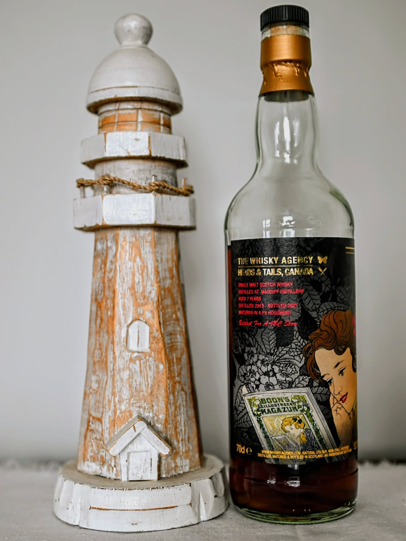 Another oldie that I have been holding onto because it is just too damn hard to know that once it goes then it's gone forever.
This is a 7 year old Macduff that was aged in a first fill px cask and bottled at cask strength of 52% abv.
This is dank dark coastal funk and sherry goodness in a bottle. I remember that the store it was picked for @maltsandgrains had let me try it and it was an instant buy from that first little try.
I put it next to a lighthouse because mere meters from the Macduff distillery door stands the awesome Macduff lighthouse. That guards the entrance to the Banff Cove.
I may just need to grab a pour from this bottle as soon as I can.
.
.
.
.
.
#whisky #macduff #pedroximenez #thewhiskyagency #singlecask