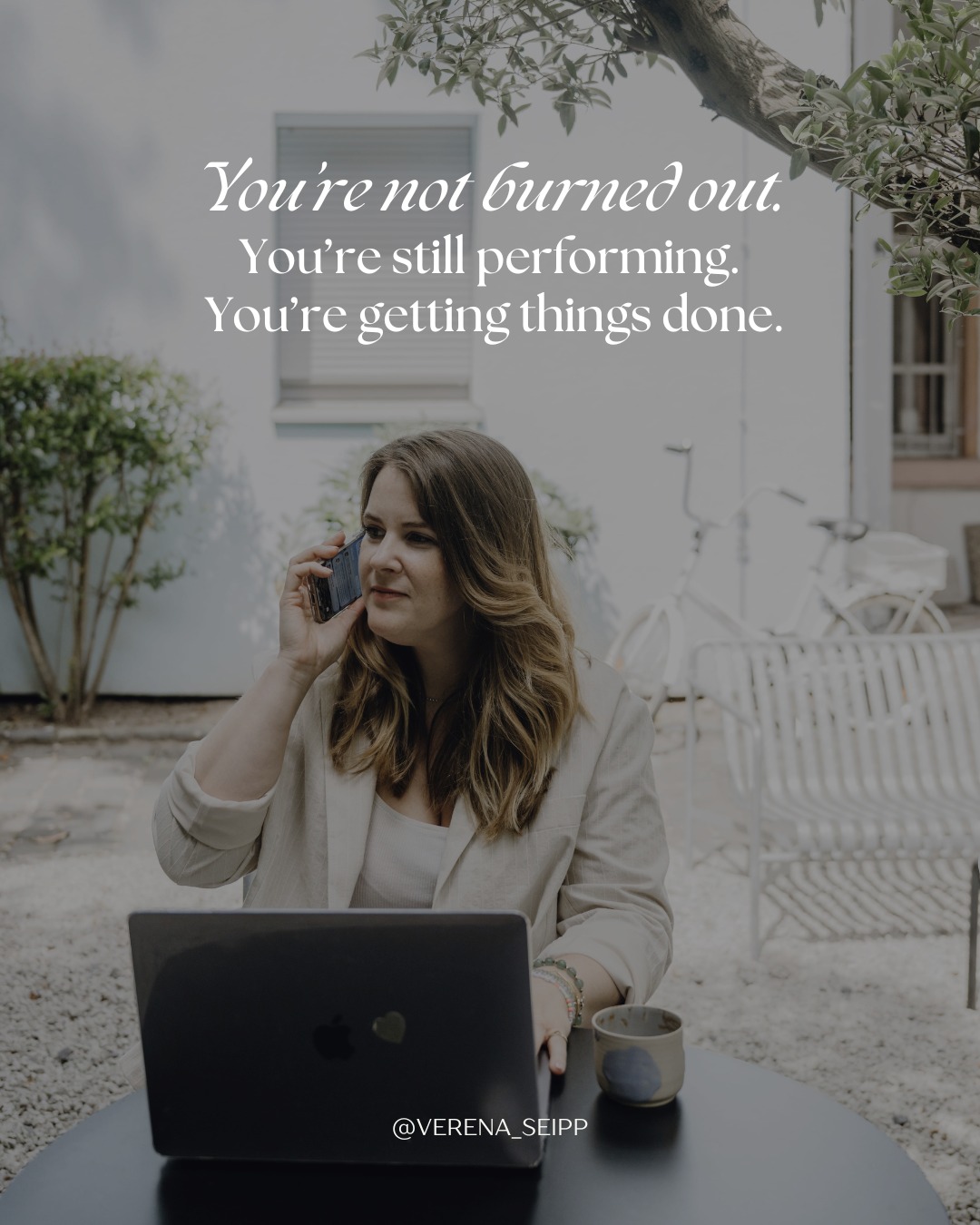 You’re not burned out.
You’re still performing.
You’re getting things done.
But you’re also:
• constantly “on”
• unable to fully switch off
• slightly disconnected from yourself
This is what high-functioning burnout often looks like.
From the outside, everything works.
From the inside, something feels off.
And pushing harder doesn’t fix it.
It usually makes it worse.
The shift doesn’t start with doing more.
It starts with learning how to slow down—differently.
If this resonates, I’m always open to a conversation.