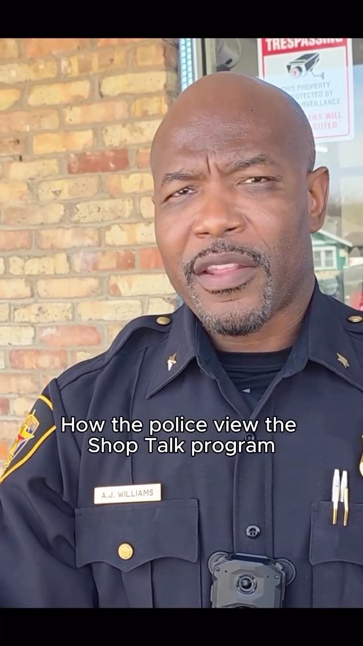 So what do the police think about the Shop Talk program?
Commander Antwon Williams shares why this program is a win-win for both officers and the community