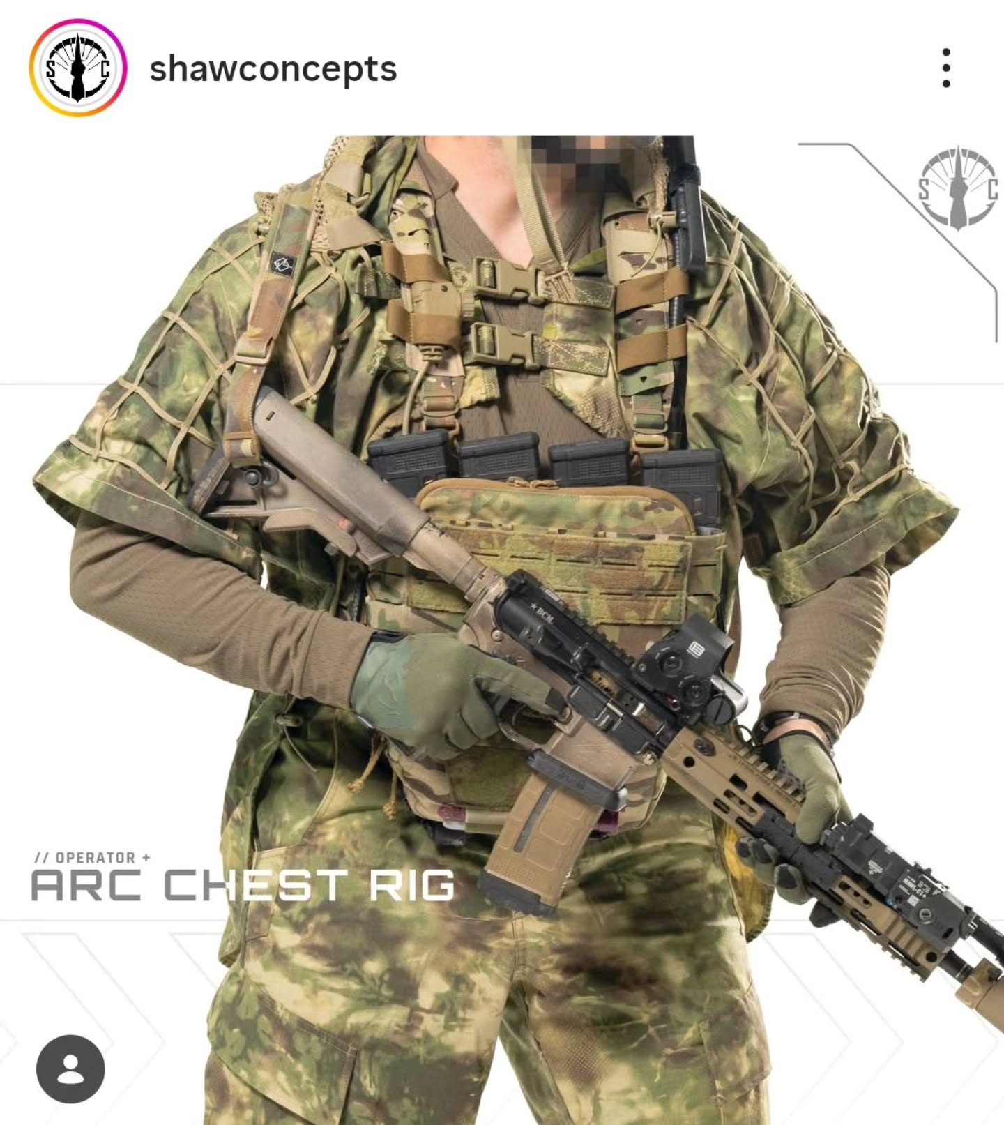 @shawconcepts ARC Chest Rig with a @tacticalconcealment StalkLand Legacy Cobra Hood and Small batch StalkLand pants.......ALL the StalkLand goodnessππ»π€π»
@brookwoodcompanies @mmitextiles