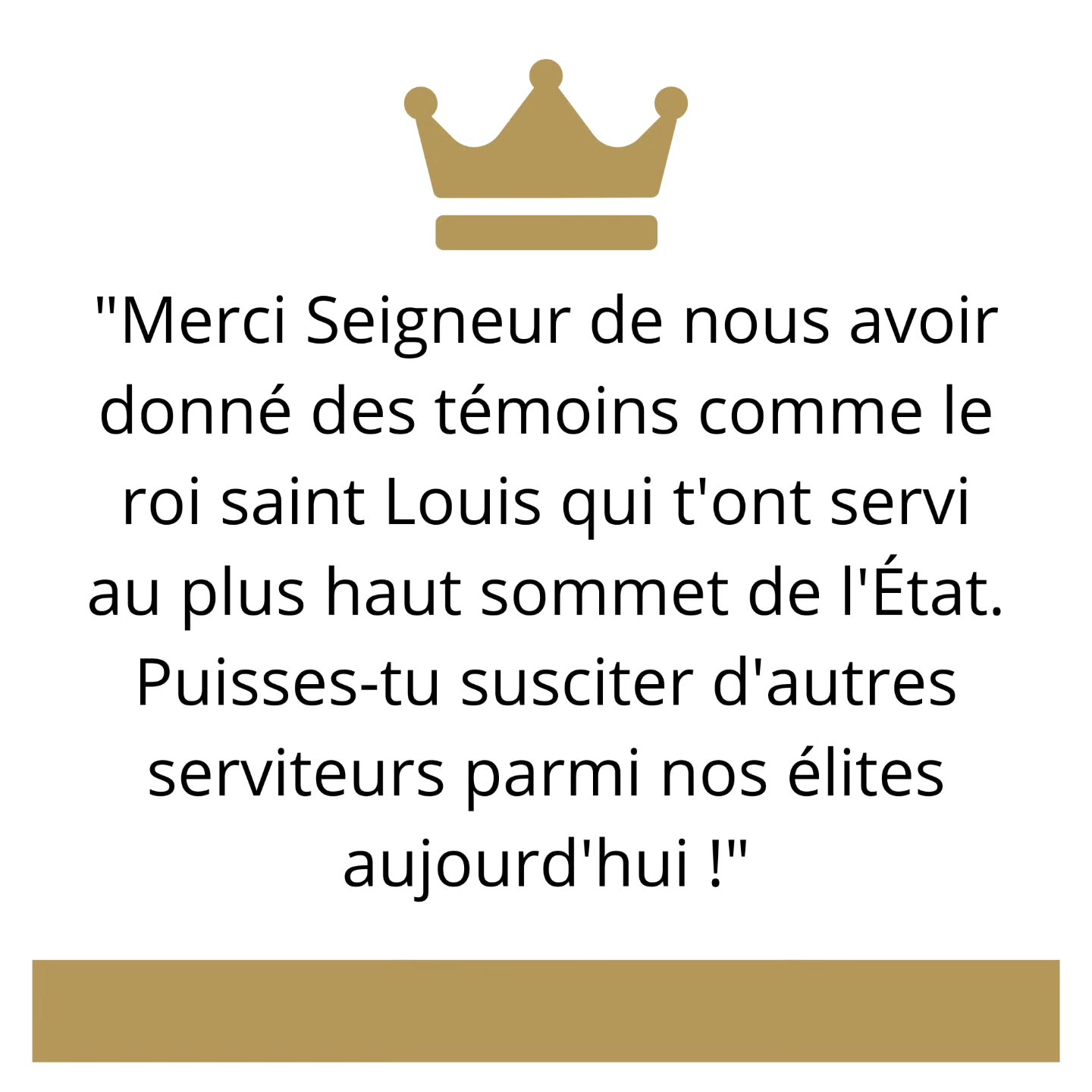 "Merci Seigneur de nous avoir donné des témoins comme le roi saint Louis qui t'ont servi au plus haut sommet de l'État. Puisses-tu susciter d'autres serviteurs parmi nos élites aujourd'hui !"
#seigneur #dieuestamour #dieuestfidèle #amen #serviteur