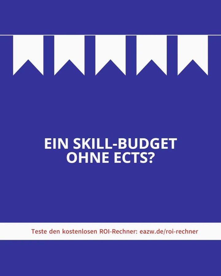 Ein „Skill-Budget“ ohne ECTS als Gegenleistung fühlt sich an wie ein Kontoauszug ohne Kontonummer: nützlich, aber schwer zuzuordnen.
Mit europäischen Hochschulzertifikaten mit ECTS wird deine Qualifikation vergleichbar. Arbeitgeber können schneller einordnen, was genau dahinter steckt.
Das gibt dir spürbare Vorteile:
- klare Vergleichbarkeit für HR und Entscheider
- besseres Mapping zu Rollen und Anforderungsprofilen
- nachweisbare Lernleistung in einem europäischen Rahmen
- mehr Rückenwind, wenn du verhandeln willst
Lohnt sich das für deine Situation? Rechne selber aus, wie sich das auf deinen ROI auswirkt, mit unserem kostenlosen ROI-Rechner: eazw.de/roi-rechner
EAZW - Wissen, das wirkt 🚀
#ECTS #Weiterbildung #Karrierewechsel #Hochschulzertifikat #Berufstaetige