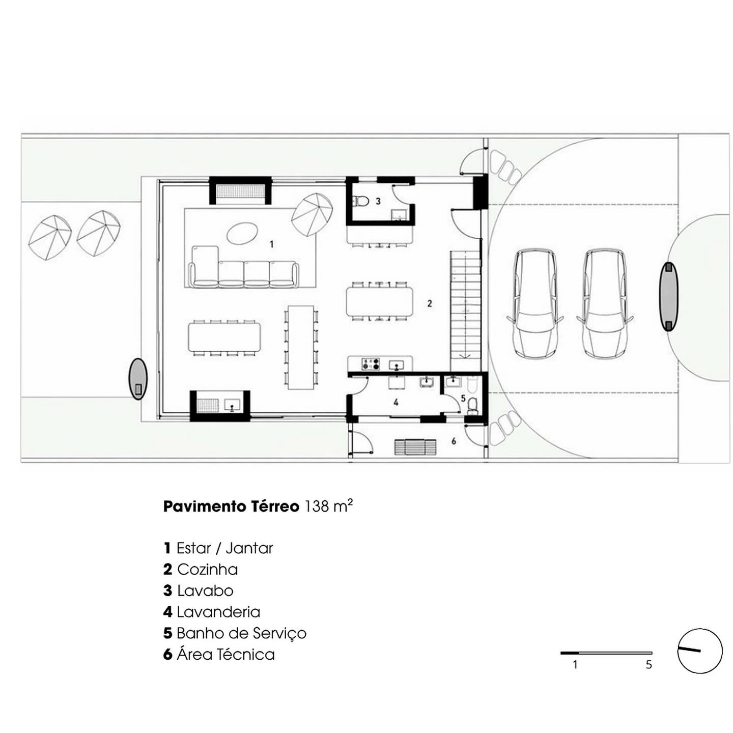Na Casa AA, a planta revela uma organização clara: circulação objetiva, setores bem definidos e ambientes distribuídos para facilitar a rotina da casa.
O térreo concentra a área social e os apoios funcionais, em uma casa de 280m² que valoriza a integração e a amplitude dos espaços.
O pavimento superior preserva a privacidade da área íntima, com quatro suítes amplas, bem posicionadas, incluindo uma suíte master com closet.
Uma planta bem resolvida não mostra apenas onde cada ambiente fica. Ela mostra como a casa vai ser vivida.
Design completo: NU.A Arquitetura
Execução: Mabra Construtora @mabraconstrutora
📍 @estanciadosmontes
NU.A, Viver a Arquitetura.