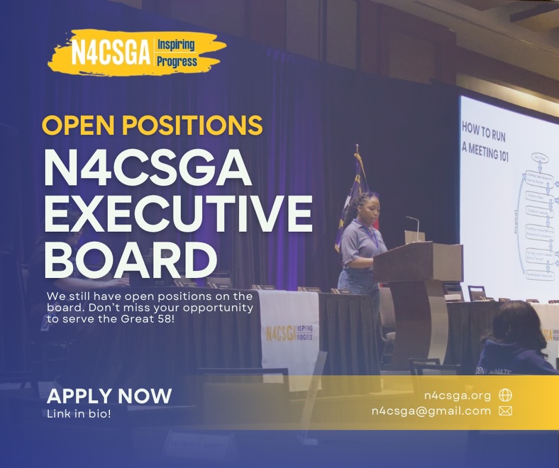 You still have time to step up and serve the Great 58!
N4CSGA is currently accepting applications for open board positions. If you’re ready to lead, represent your peers, and make a real impact, this is your opportunity.
Important Dates:
📅 May 4th, 12 PM | Application Deadline
📅 May 6th, 2 PM to 4 PM | Interviews
📅 June 14th to 18th | Mandatory Board Retreat
(Arrival June 14th between 6 pm - 9 pm)
Take a look at the available positions and choose where you can make the biggest difference. Access the application through the Linktree or by scanning the QR code.
⭐ Step into leadership. We’re looking forward to seeing who rises to the occasion.
#N4CSGA #StudentGovernment #Great58
