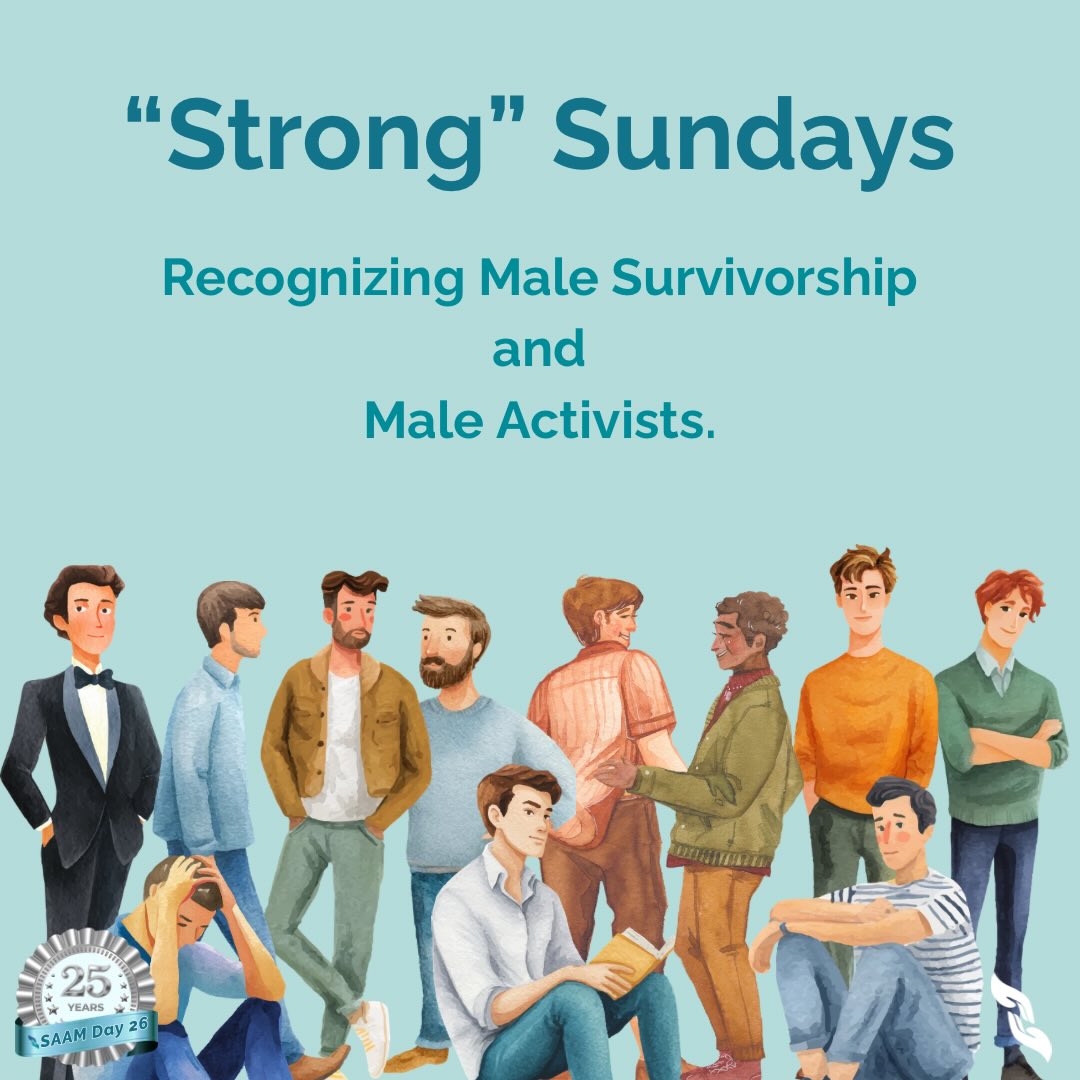 We believe that bringing men into the conversation strengthens the movement. We recognize that men are survivors and they deserve resources. We also believe that men standing up to sexual violence, teaching young men to respect boundaries, and supporting men to speak up makes a difference in the fight. We’d like to give a shout out to a few organizations that we believe are making strides that strengthen the movement. @acalltomen @newemergingking @menhealing @catbaum #30daysofsaam2026 #day26 @nsvrc