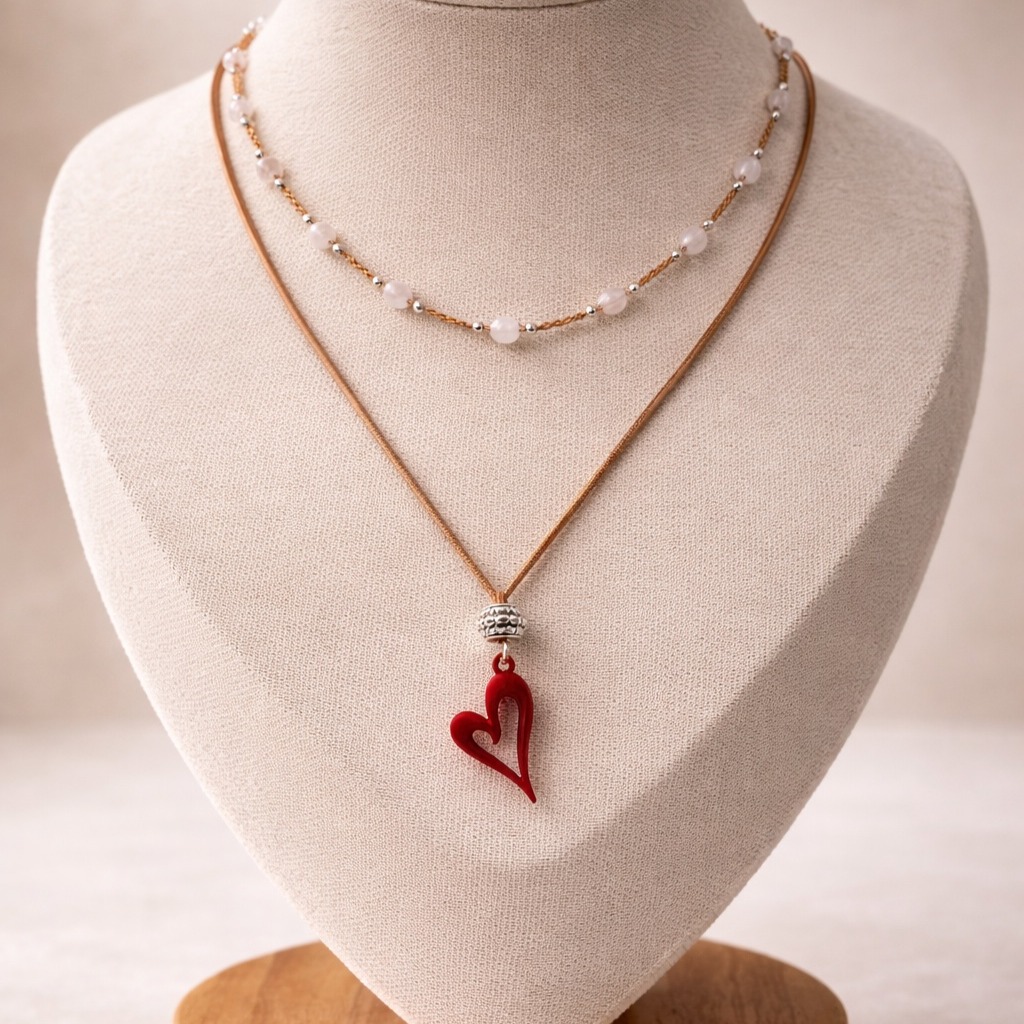 A touch of warmth, a hint of love ❤️
This layered necklace combines natural amazonite stones with a soft, earthy cord and a bold red heart pendant. ✨
🏷️Double necklace $32
Handmade, One of a Kind
Available at the Spring Bazaar
📍 Marriott Airport Connection
🗓 Saturday, May 2
Come see it in person and find your piece
#SpringBazaar #HandmadeJewelry #Amazonite #NaturalStones #BohoJewelry MinimalStyleDouble
Same day delivery to Key Biscayne
Boho style handcrafted jewelry
Be unique
handcrafted textile jewelry ❣️
Link in bio for online shopping 🫶🏻