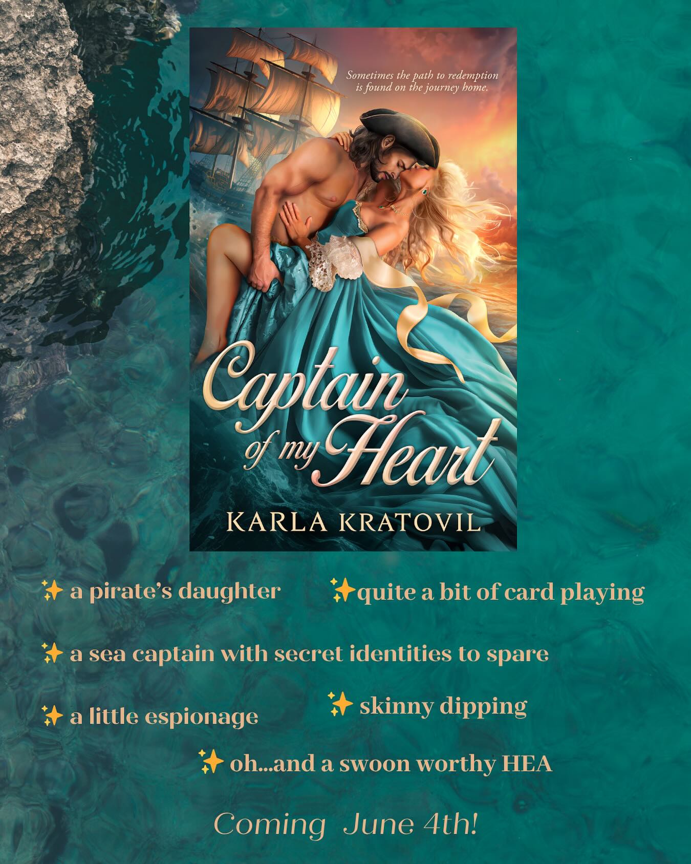 A late in the day post to say look at my pretty cover 🔥 This story came straight from my id. A sexy sea captain searching for redemption from past mistakes. A feisty pirate’s daughter that wants what she wants and protects the people she loves.
Adventure. Espionage. Sexy times. I think fourteen year old me would be proud 🥹
#tropetuesday #historicalromance #romancereader #romancebooks