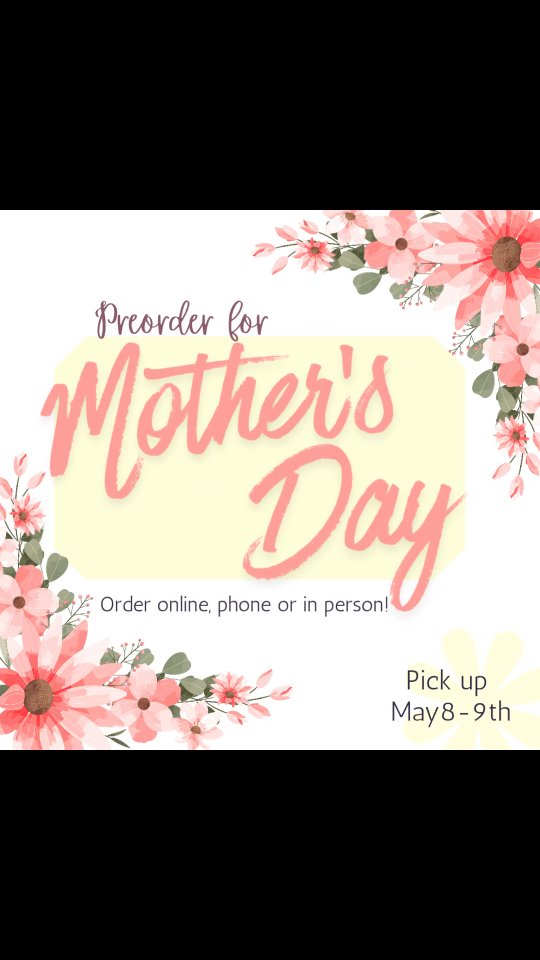 Calling all MOMS!!!
š·š¼šŖ»
Mothers Day orders are very light so far, politely remind your spouses to treat you this Mothers Days to some Sprinkles of Joy!
They can order online, easy peasy!
www.sprinklesofjoy.net