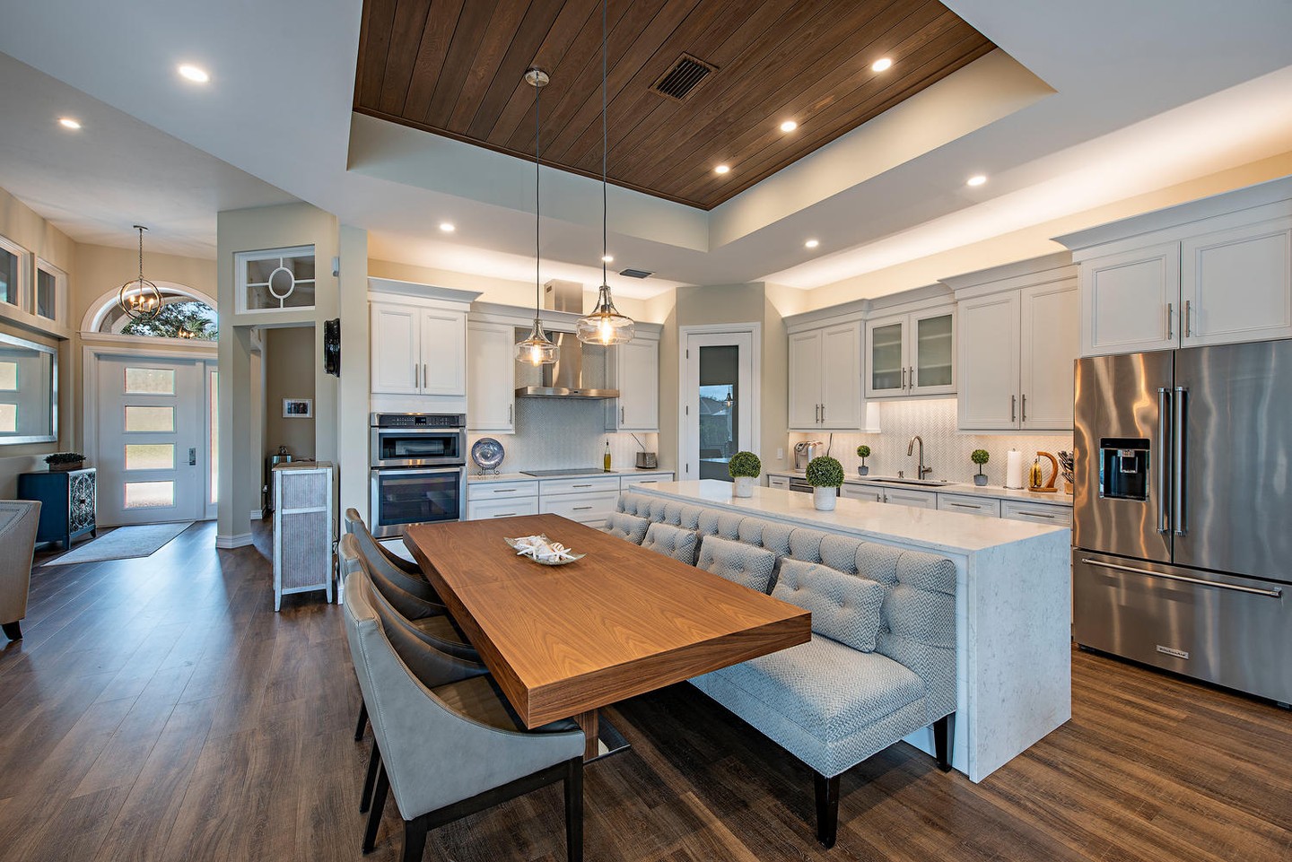 Blending coastal elegance with practical design, this Naples residence was thoughtfully crafted to support both comfort and style in everyday living.
The kitchen anchors the home with elegant cabinetry, warm textures, and crisp contemporary finishes that create a bright, welcoming atmosphere. Nearby, an open-concept living area provides a natural flow for everyday living and entertaining, while the exterior presents a refined façade that fits effortlessly within the surrounding landscape.
From the architectural details to the finishing touches, every element was carefully crafted to create a home that feels timeless, comfortable, and built with lasting quality.
📸 Project: Private Residence
See more of our residential work at the link in our bio.
#EECONGroup #ResidentialRenovation #NaplesConstruction #LuxuryHome #QualityConstruction