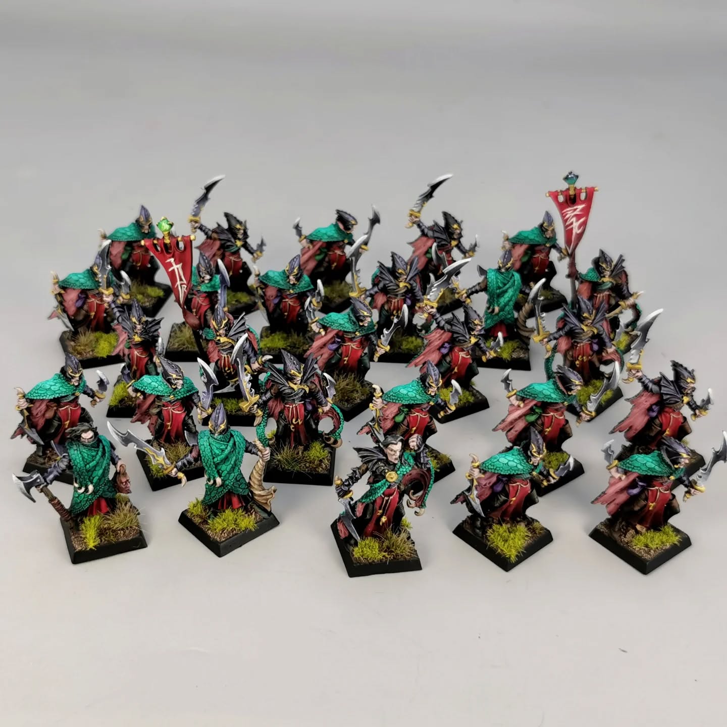 Commande Elfes Noirs Warhammer Battle V6
Niveau Table top Confirmé
Schéma NMM stylé Old Hammer
#PaintingWarhammer
#warhammerfantasy
#darkelves
#druchii
#miniaturepainting