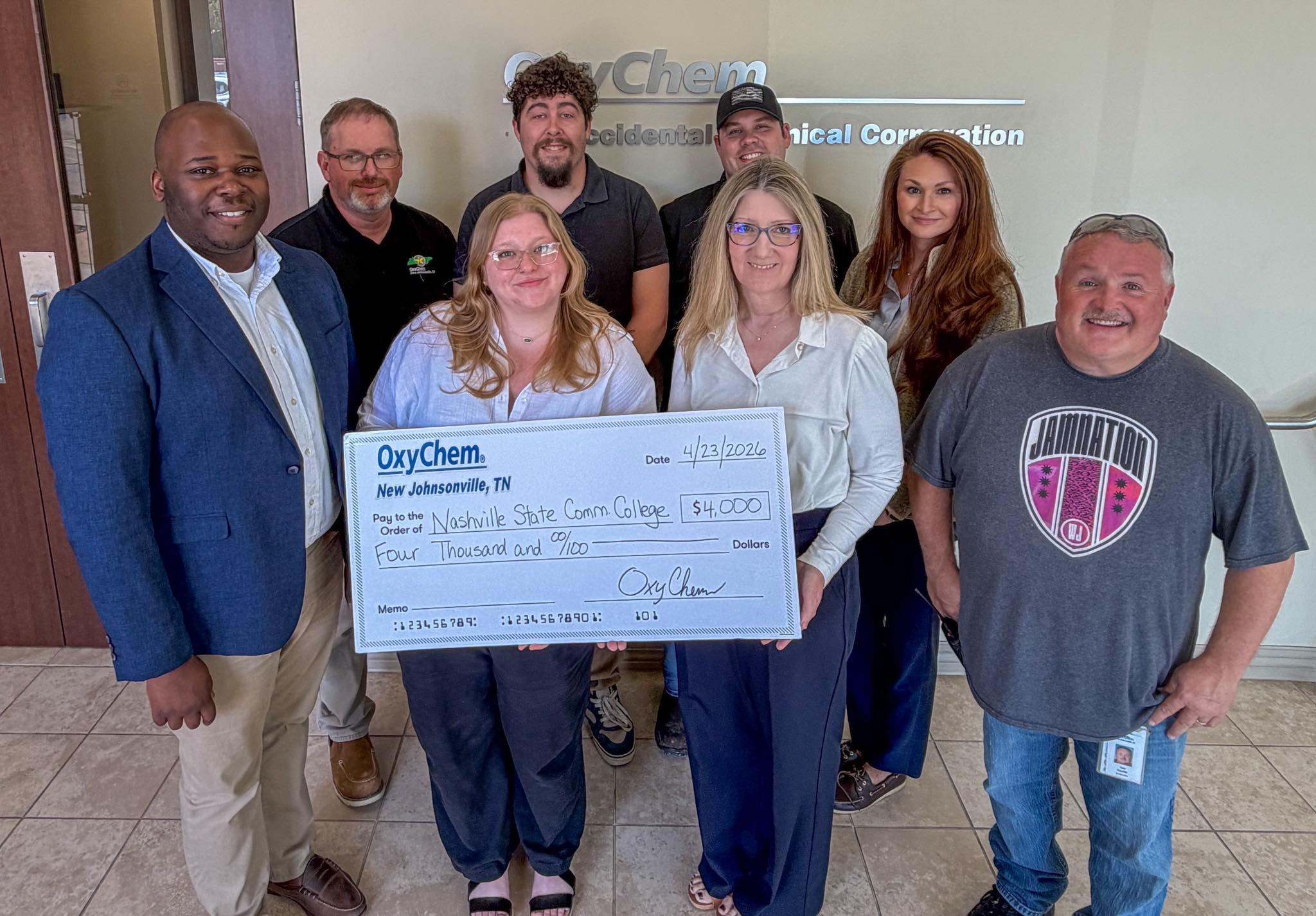Since 2013, OxyChem has supported Nashville State Community College’s Industrial Processing Control Technician (IPCT) program, contributing $42,500 to date.
#NashvilleState #NSCCFoundation #StudentSuccess