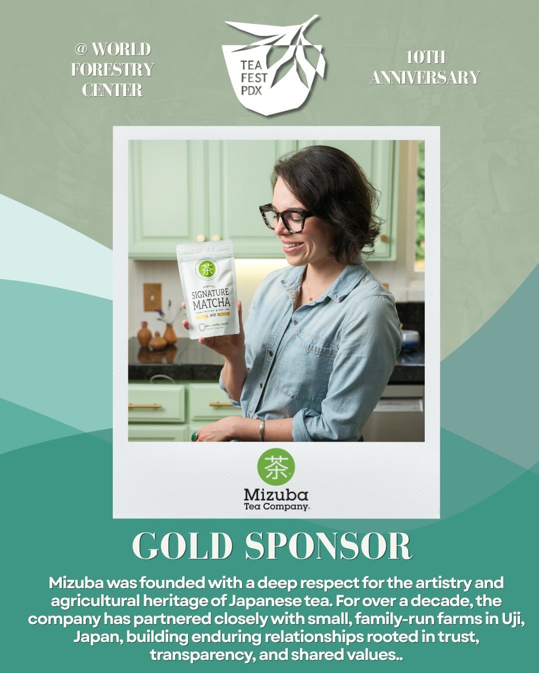 TeaFestPDX wouldn’t be possible without our incredible sponsors, and it is with great excitement to officially introduce our Gold Sponsor for 2026: @mizubateaco ✨💚🍵
Lauren has been with us since our first TeaFest back in 2017! Locally based, woman-owned, and family-run, Mizuba Tea Co. is also a recognized Official Uji Cha Tea Dealer, a designation granted by its partner farms through the Kyoto Chamber of Commerce. Mizuba was founded with a deep respect for the artistry and agricultural heritage of Japanese tea. For over a decade, the company has partnered closely with small, family-run farms in Uji, Japan, building enduring relationships rooted in trust, transparency, and shared values. With teas that are non-GMO, certified radiation-free, certified heavy-metal-free, and largely certified organic, the company upholds rigorous standards of purity and quality.
Thank you @mizubateaco for your continued support over all these years! See you on June 27th!
(Tickets on sale mid-May)
#teafestival #pdx #japanesetea #teafestpdx10 #portland
