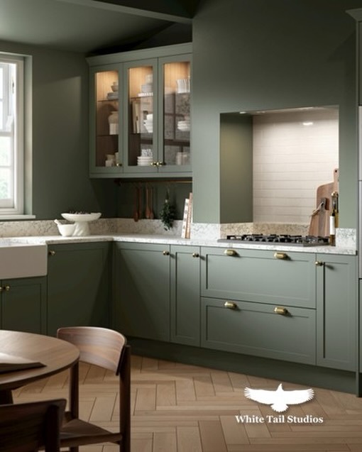 Classic shaker kitchens still make up 70% of the industry choice. We have everything from this stunningly simple shaker to more detailed country classics 😍