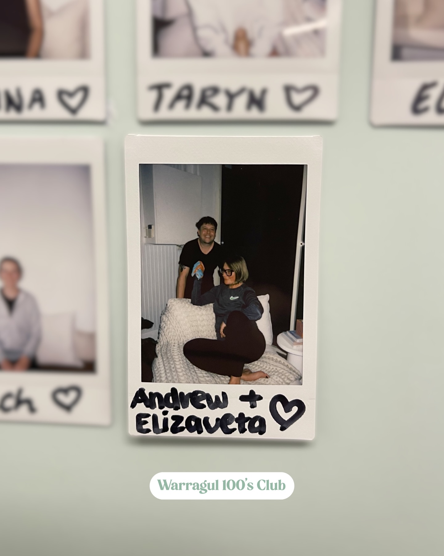 Part 2 of our members joining the 100 and 200 class clubs 🤍
We promise we tried to post this almost every day… but then another member would hit a milestone (which is SO exciting) so we had to snap even more photos! We’re so happy to have the chance to celebrate all of these incredible people. From our first 100 Club members in Traralgon to filling the first row on our 200s board in Warragul, the love we have for you all runs deep
Special shoutout to our first ever DOUBLE TROUBLE Polaroid too featuring an absolutely iconic shot of Elizaveta and Andrew (SO cool)
We could talk about every single one of you forever but we also want to take a moment to send our best wishes to our lovely @tori_cachia, who’s getting married later this month!!! You’re a delight every time we see you and we hope you have the most perfect day 🫶