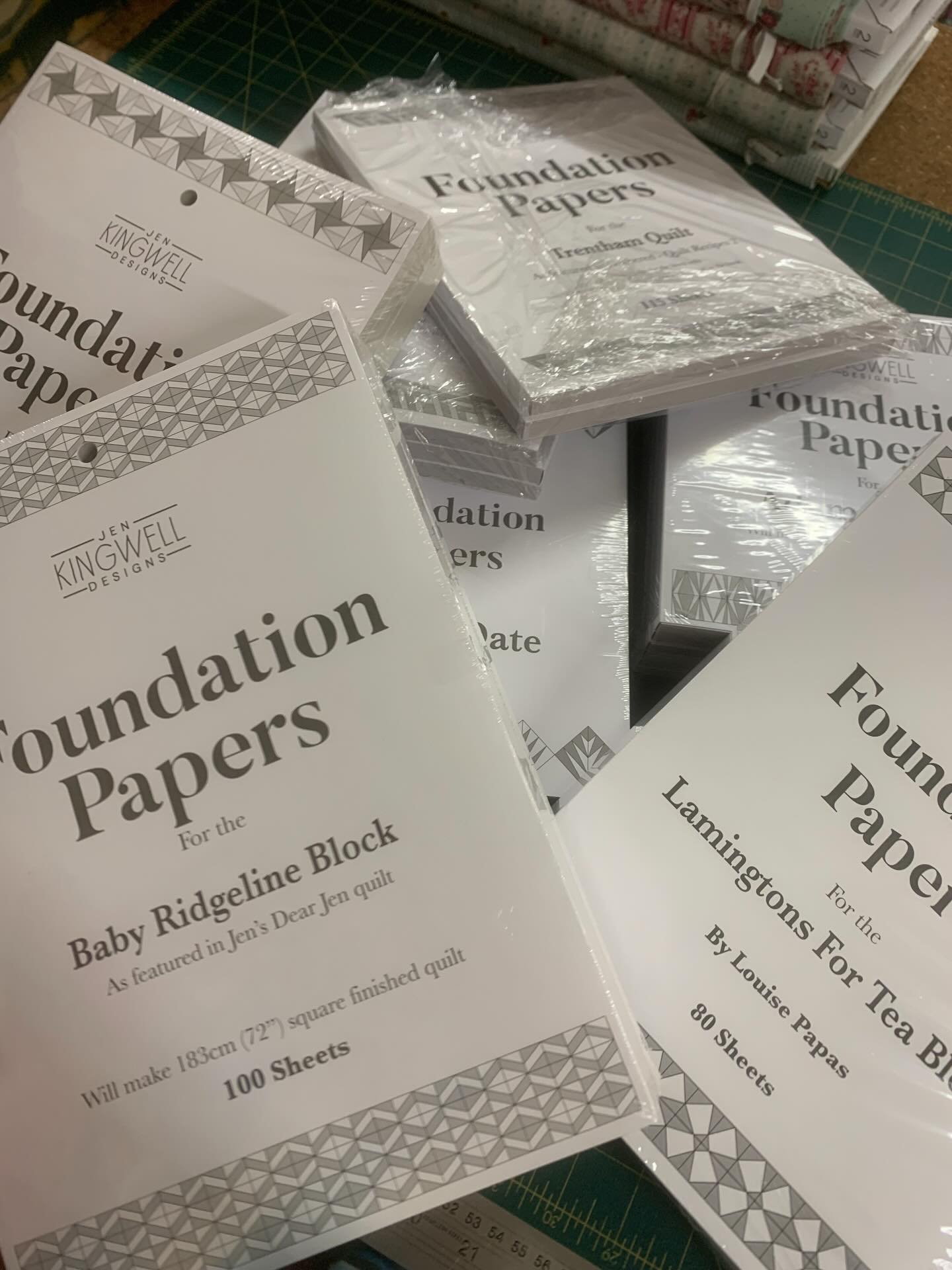 Happy days Jen Kingwell Foundation papers are back in xo