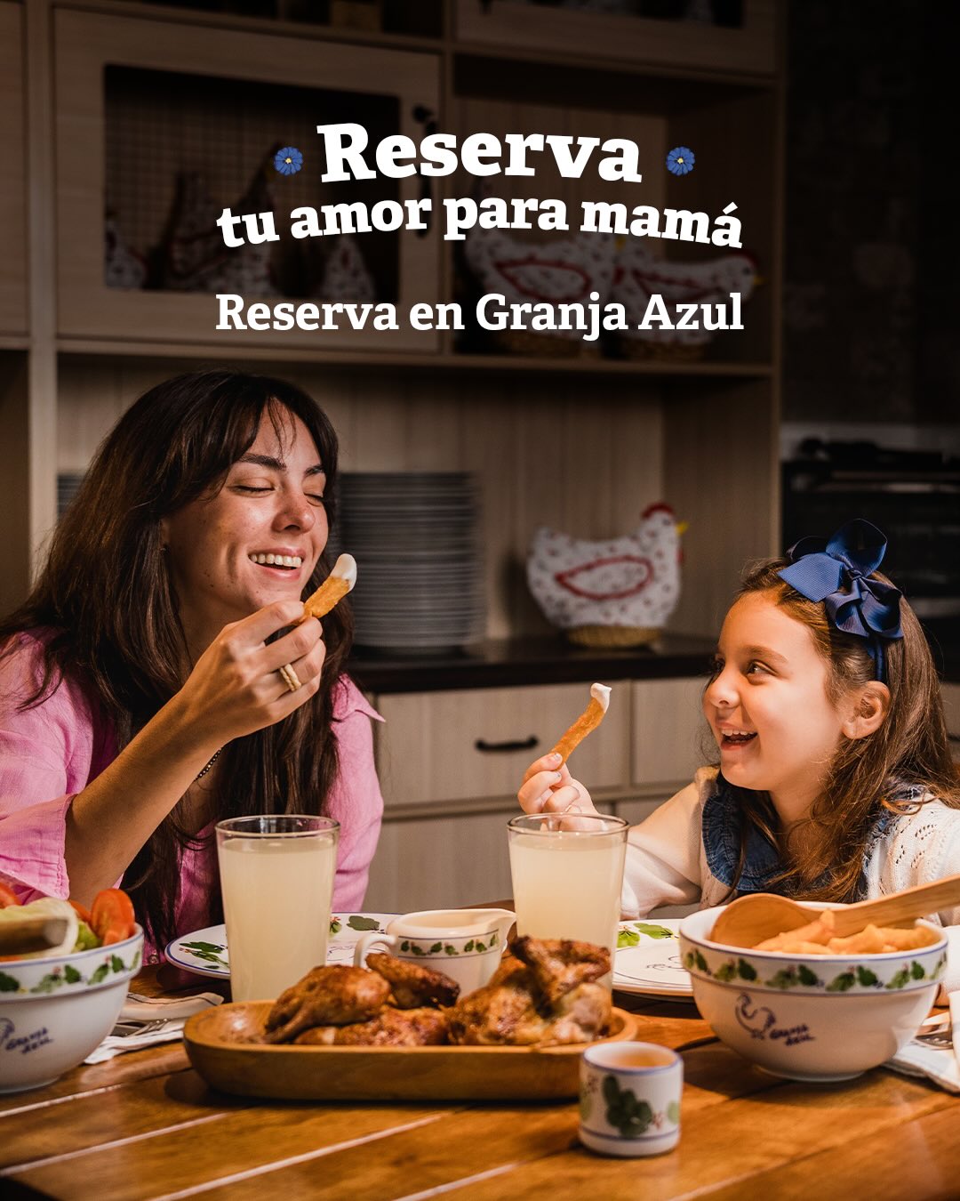 Reserva todo tu amor para mamá reservando en Granja Azul para este #DíaDeLaMadre. ❤️💙
Hazlo por nuestra web (www.granjaazul.com.pe) y te invitamos un Pisco Sour de bienvenida por persona para brindar por ella.
#GranjaAzulElOriginal