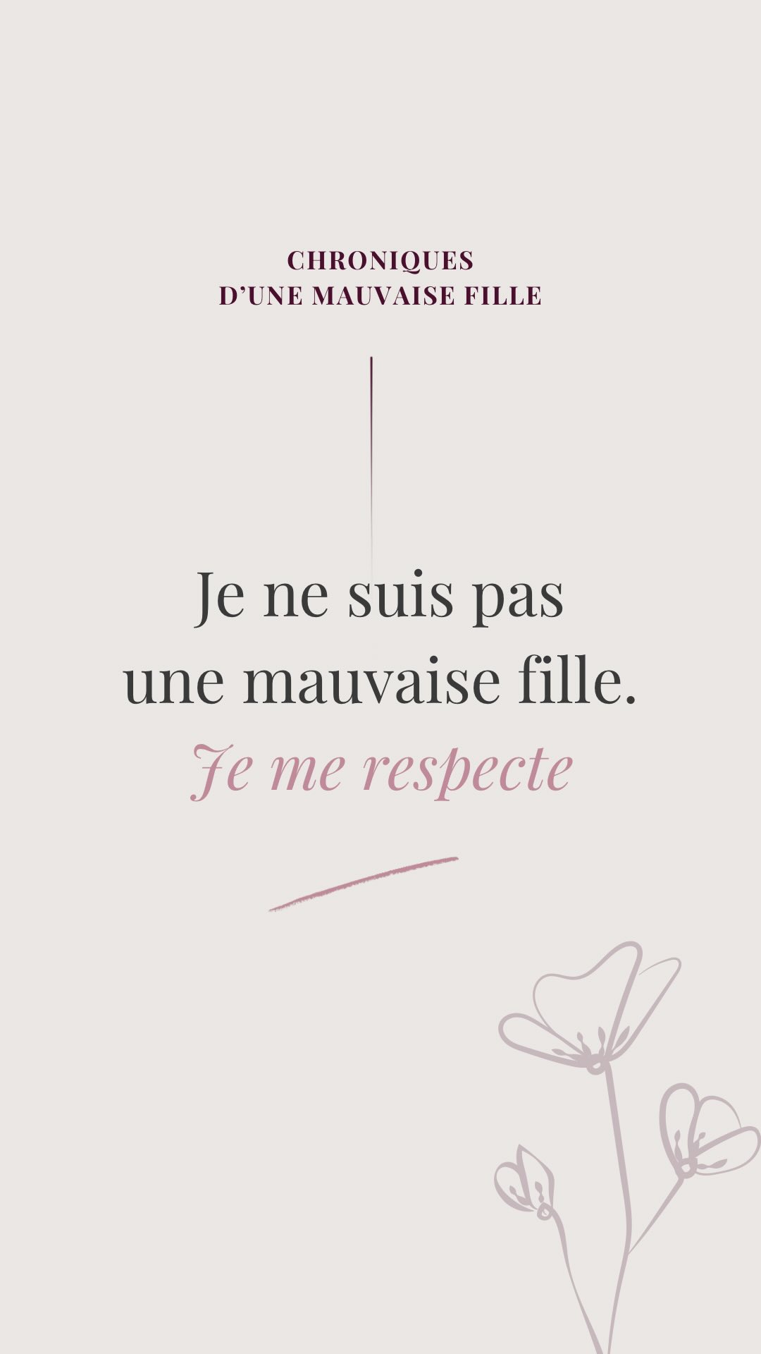 Je crois que beaucoup de femmes se reconnaîtront ici.
Pendant longtemps, j’ai cru que j’étais une bonne fille.
J’écoutais, je comprenais, je faisais des efforts, je passais au-dessus, même quand quelque chose en moi disait que ce n’était pas juste, tout ça parce que c’est ma famille.
Et puis un jour, la phrase de trop!
Et là quelque chose en moi s’est arrêté…
On ne devient pas une « mauvaise fille » du jour au lendemain.
On le devient le jour où l’on arrête de se trahir soi-même, parce qu’on préfère se choisir et se respecter.
Est ce que toi aussi tu fais partie de la team mauvaise fille?
#mauvaisefille #chroniquesdunemauvaisefille #relationmerefille #sechoisir #serespecter