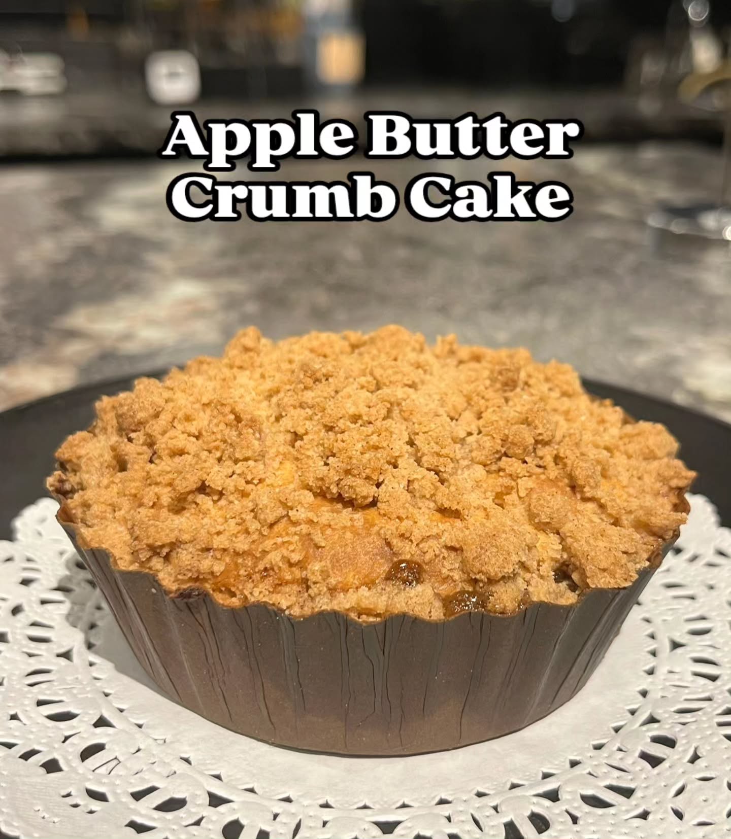 #nowherespecial Gluten-free crumb cake with layers of apple butter goodness. Get it this weekend before it's gone! #glutenfree #crumbcake #applebutter