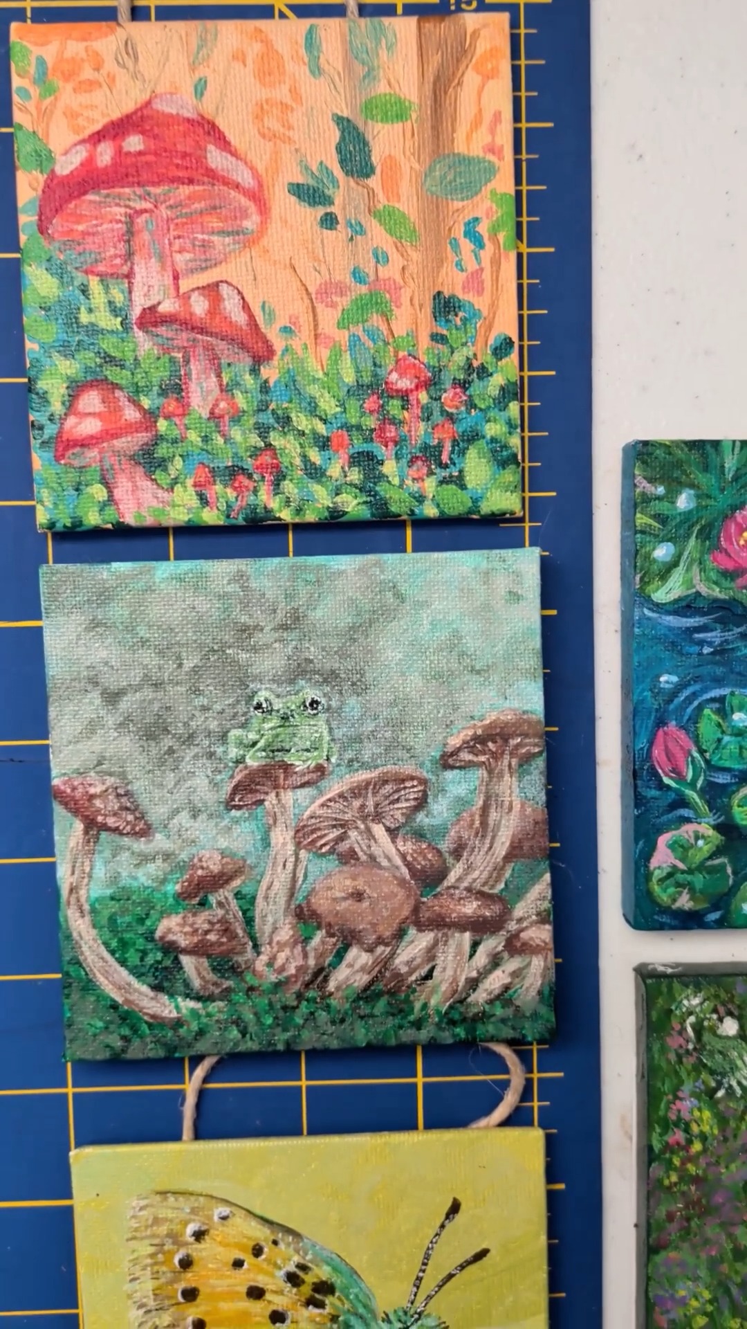 If you have been looking for affordable artwork that can fit almost anywhere these 4" x 4" mini paintings are only $35 each, message me before they are gone! #artforsale #artdrop #shopart #cccaldwellart #theepiccontd