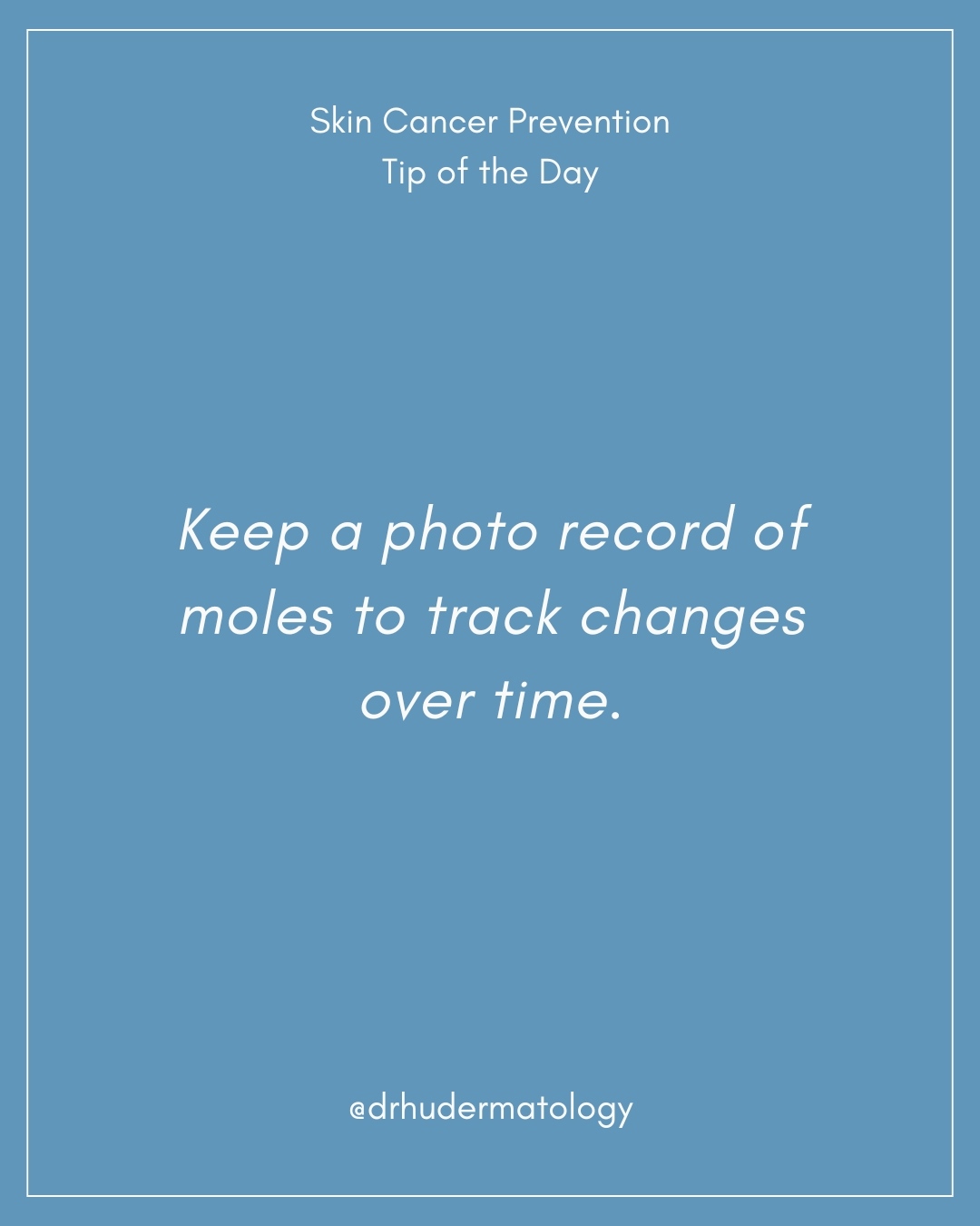 Skin Cancer Prevention Tip of the Day 💡
Keep a photo record of moles to track changes over time.
Protecting your skin doesn’t have to be complicated! Small daily habits make a big difference over time.
Save this post to come back to later 📌
Share with someone who needs this reminder 🤍
Follow for more tips!
📞 Call: 520-382-3330
➤ Visit: 2732 N. Alvernon Way Tucson, AZ 85712
➤ Visit: www.specialistsindermatology.com
#SpecialistsinDermatology #TucsonArizona #SkinCancerPrevention