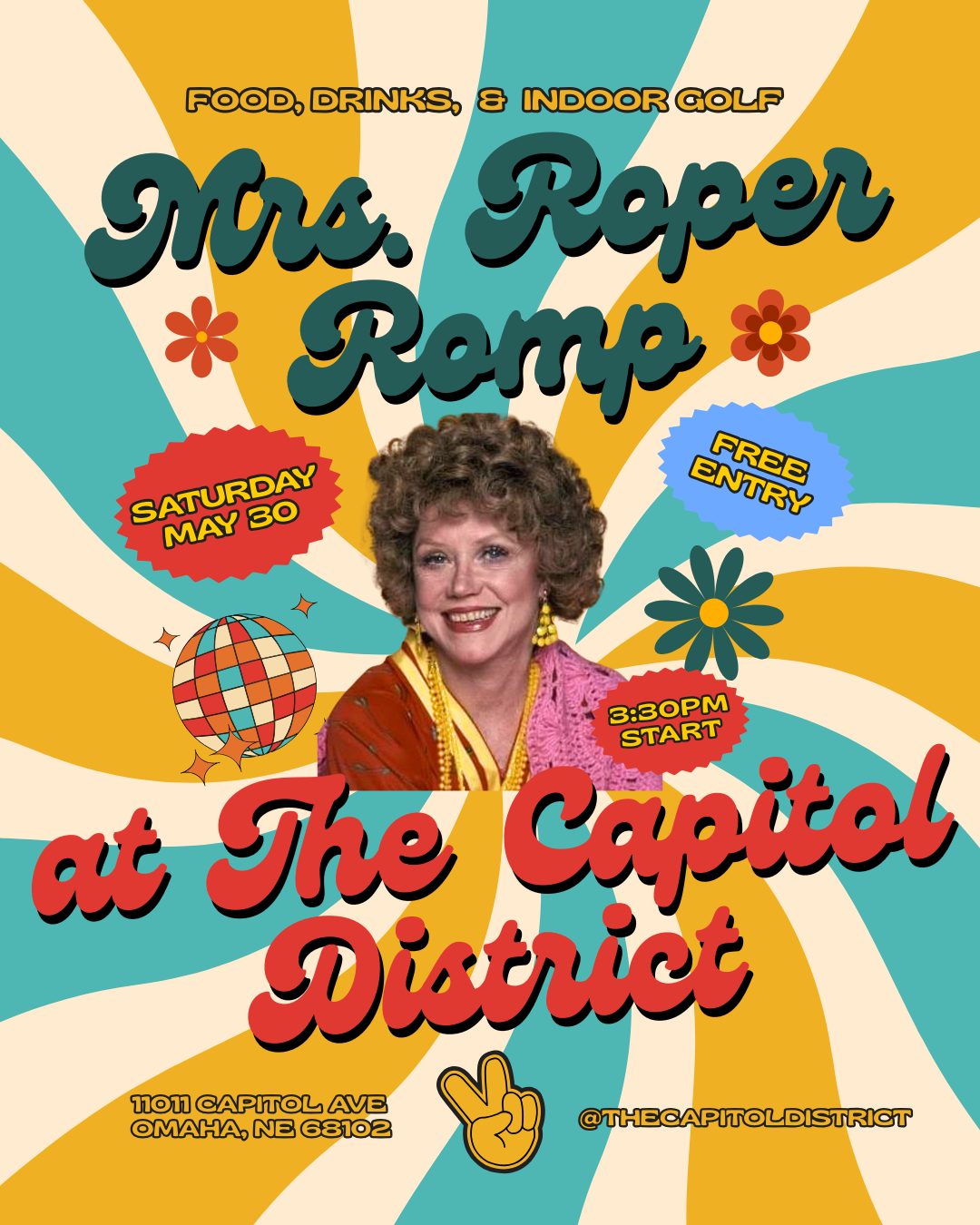 Caftans, cocktails, and a night around the District. ๐ธ
Join us for a Mrs. Roper Romp at The Capitol District, an evening featuring drinks specials, bites, and fun stops throughout the district.
Start with a meet-up in the Plaza at 3:30 PM and an optional group photo at 4:15 PM, then wander between participating spots from 4:30 to 11 PM.
๐ท @noshrestaurantandwine
๐ @brunchboxomaha
โณ @netpar_omaha
๐ป @anniesirishpubomaha
๐ธ @burdockandbitters
Plan your evening and RSVP "yes" at the link in our bio!
