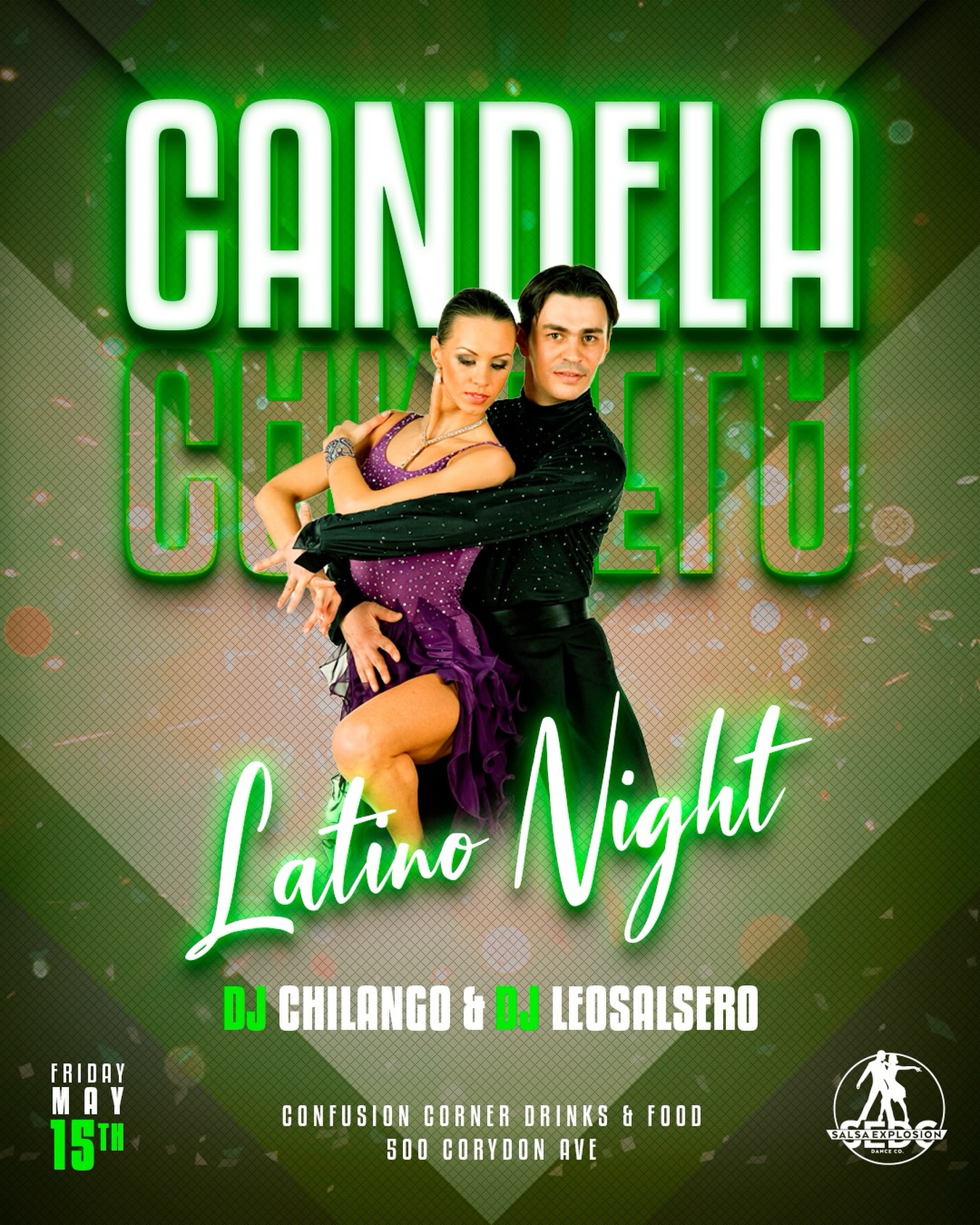 CANDELA NIGHT 🔥
New spot. Bigger vibes. Non-stop salsa all night 💃🕺
May 15th, you already know what it is…
A BAILAR 💥
🎧 DJ Chilango x DJ Leo Salsero
📍 500 Corydon Ave
🕘 9PM
🎟️ Link in bio OR $15 at the door