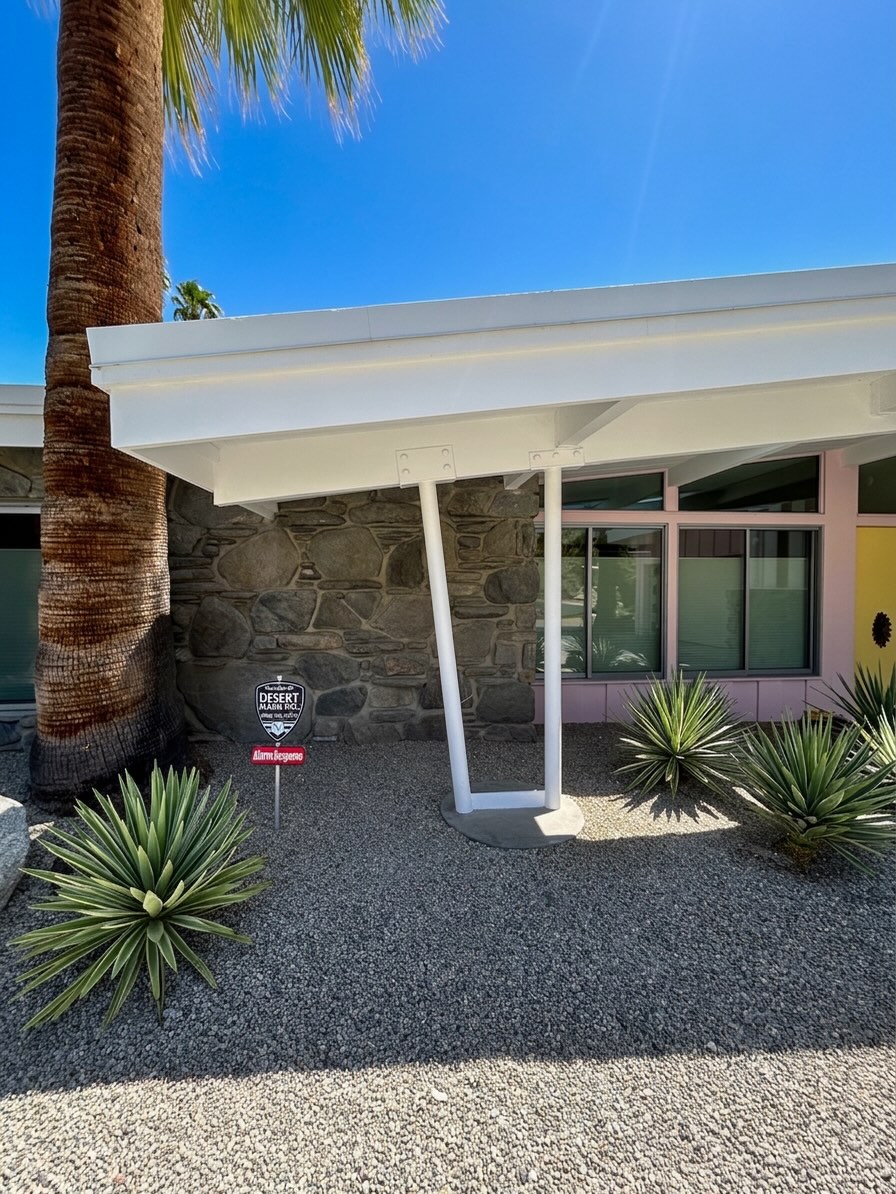 Recent exterior repaint in Palm Springs.