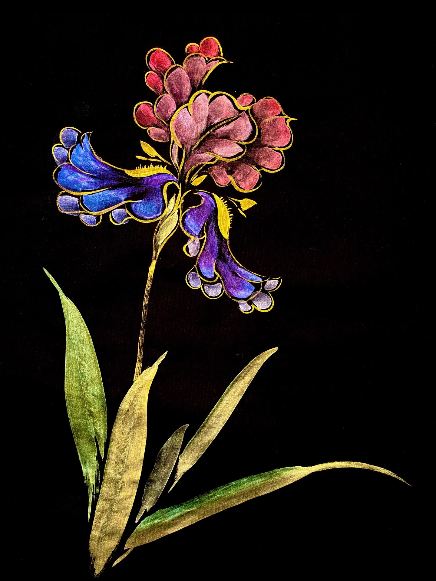 “Jewel Blooms” starts May 16th! Don’t miss this luminous exploration of iridescent colors on black rice paper inspired by the dramatic elegance of traditional East Asian gold-on-black lacquer art.
Learn to paint radiant floral compositions of Peony, Iris, Pansy, and Chrysanthemum with expressive brushwork and shimmering pigments.
The step-by-step instruction is designed for all skill levels. Live-online or in-person!
Friday AM or PM (USA Pacific time):
mayeefutterman.com/courses
Saturday AM:
mayeefutterman.com/hbac
#chinesebrushpainting
#artclass
#watercolor
@huntingtonbeachartcenter
@mayeefutterman
