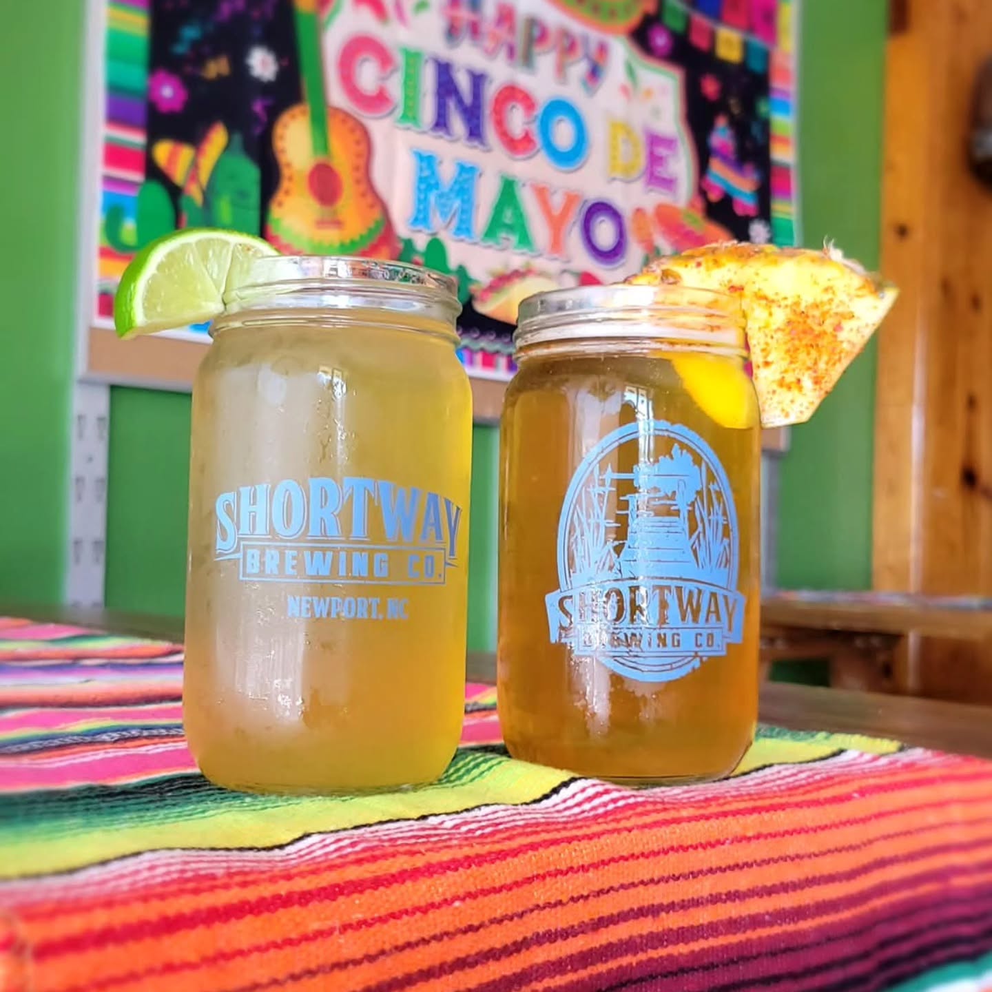 Dont miss these special releases next Tuesday for Drinko de Mayo! Los Gordos food truck will be onsite 5-8. #shortwaybrewing #beerandfamily