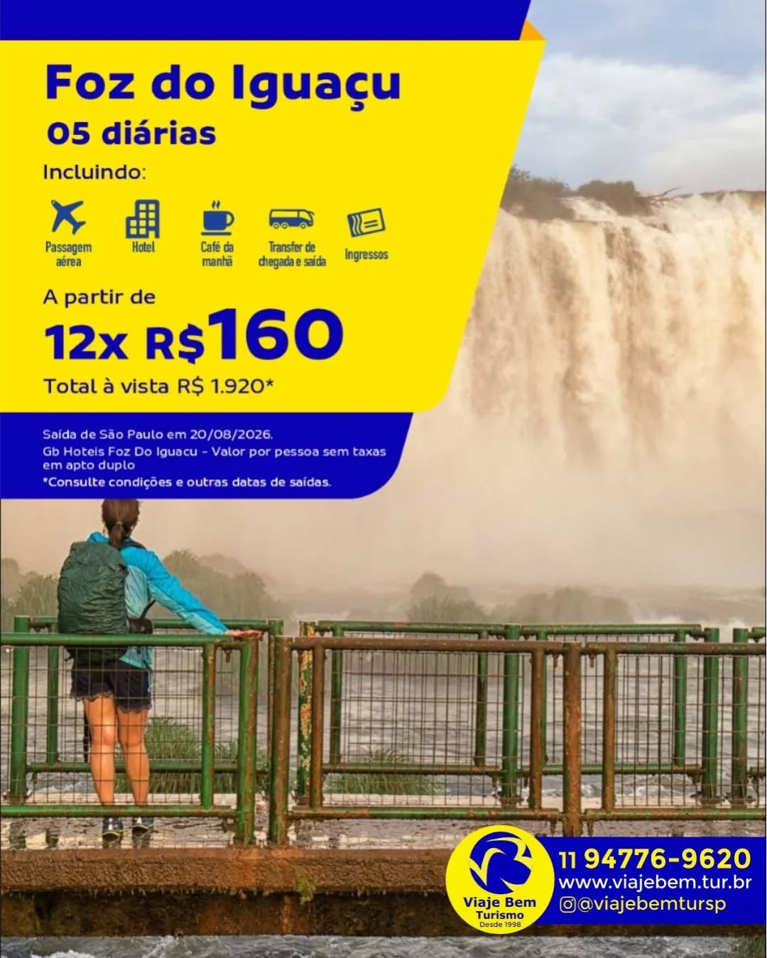 Foz do Iguaçu: Onde a natureza é o espetáculo e a Viaje Bem é a sua melhor companhia.