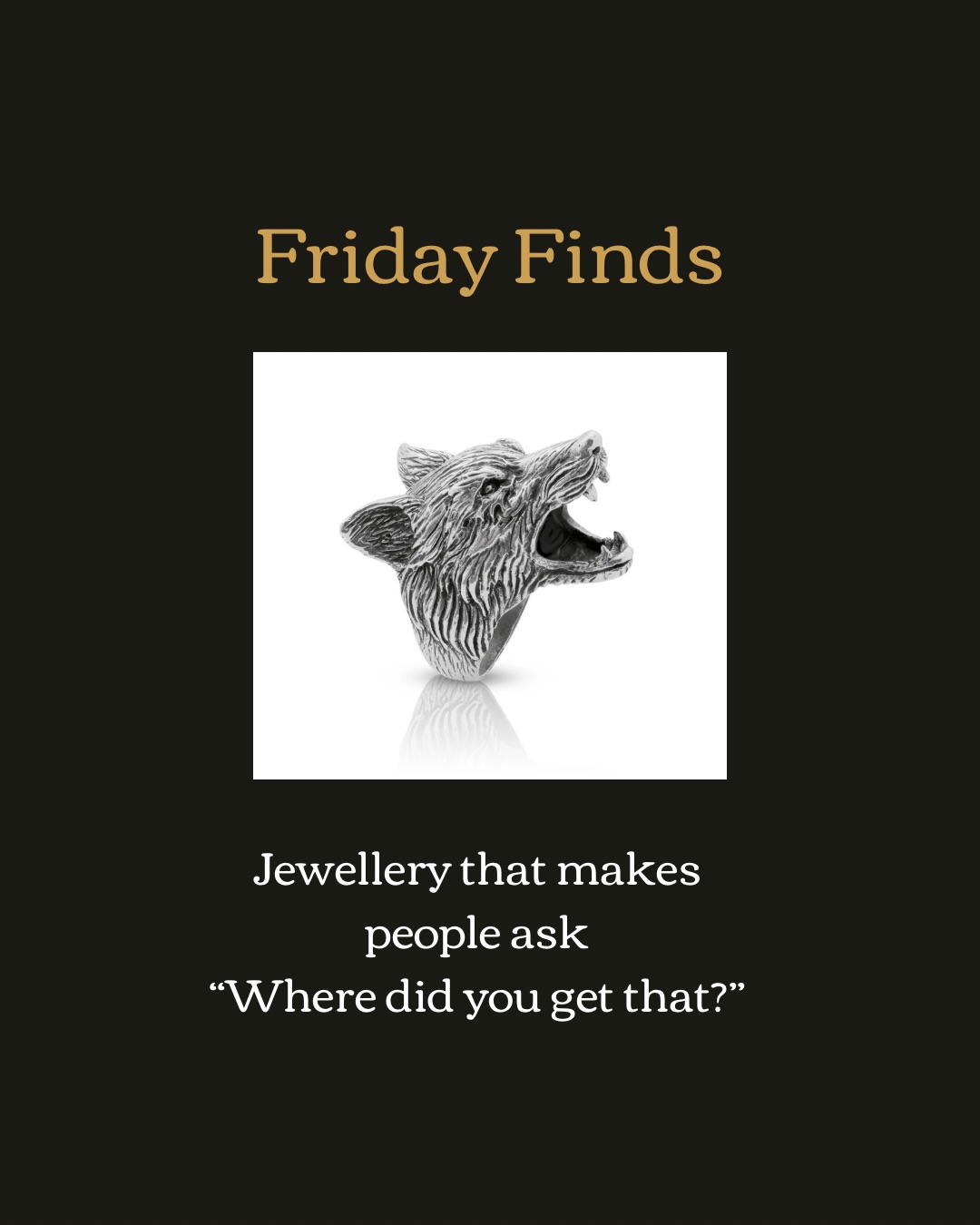 Friday Finds, and this week I heard a distant howl. 🐺
I was browsing at VandeWater Jewellers in Gore when a wolf ring basically lept at me from the display cabinet. I may or may not be going back for it today 😉
Meet Nick Von K. Auckland jeweller, rule breaker, maker of things that make people stop you in the street to ask where you got them.
His silver and steel pieces are edgy, fun, whimsical and genuinely well priced - think bird skulls, dragons, cobra rings clutching amethysts, pounamu in gothic window settings.
Jewellery for people who want to feel a little more like themselves and less like others.
VandeWater Jewellers in Gore stocks a select range so you can try before you buy, worth popping in to see what they have.
Or browse the full collection at nickvonk.com
@nickvon_k
And as always sharing because I love the product… no freebies received 🖤
#justlikeyouaotearoa
#personalstylistnz
#fridayfinds