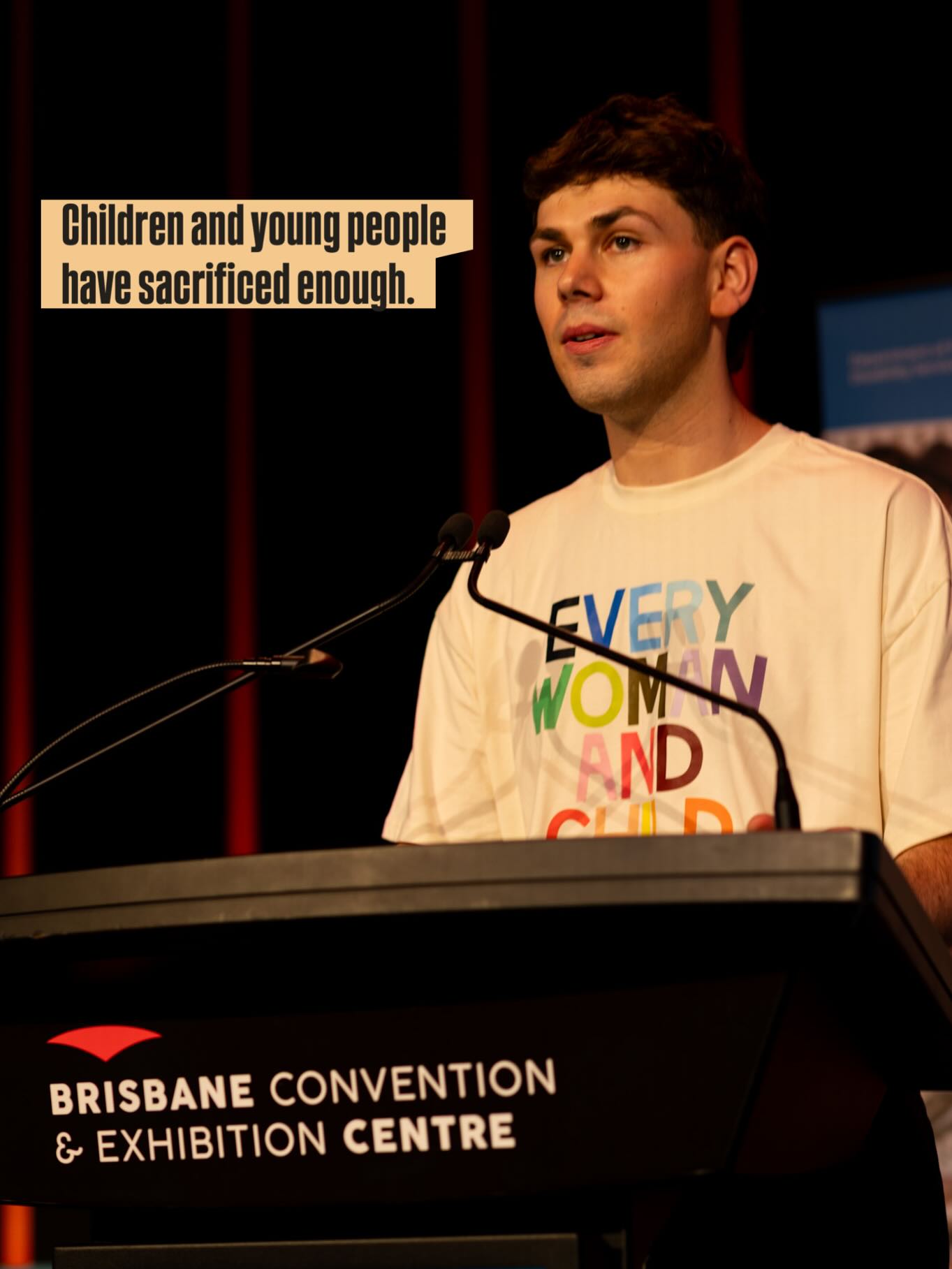 Children and young people have sacrificed enough.
Yesterday I said those words at the National Healing and Recovery Conference, with a photo of myself as a child behind me.
Today, as Domestic Violence Awareness Month begins, those words carry even more weight.
Children cannot keep being named in awareness campaigns, speeches and national plans while still waiting years for support.
The boy in the last photo was not “resilient”.
He was waiting.
And so are too many children right now.
For him. For them.