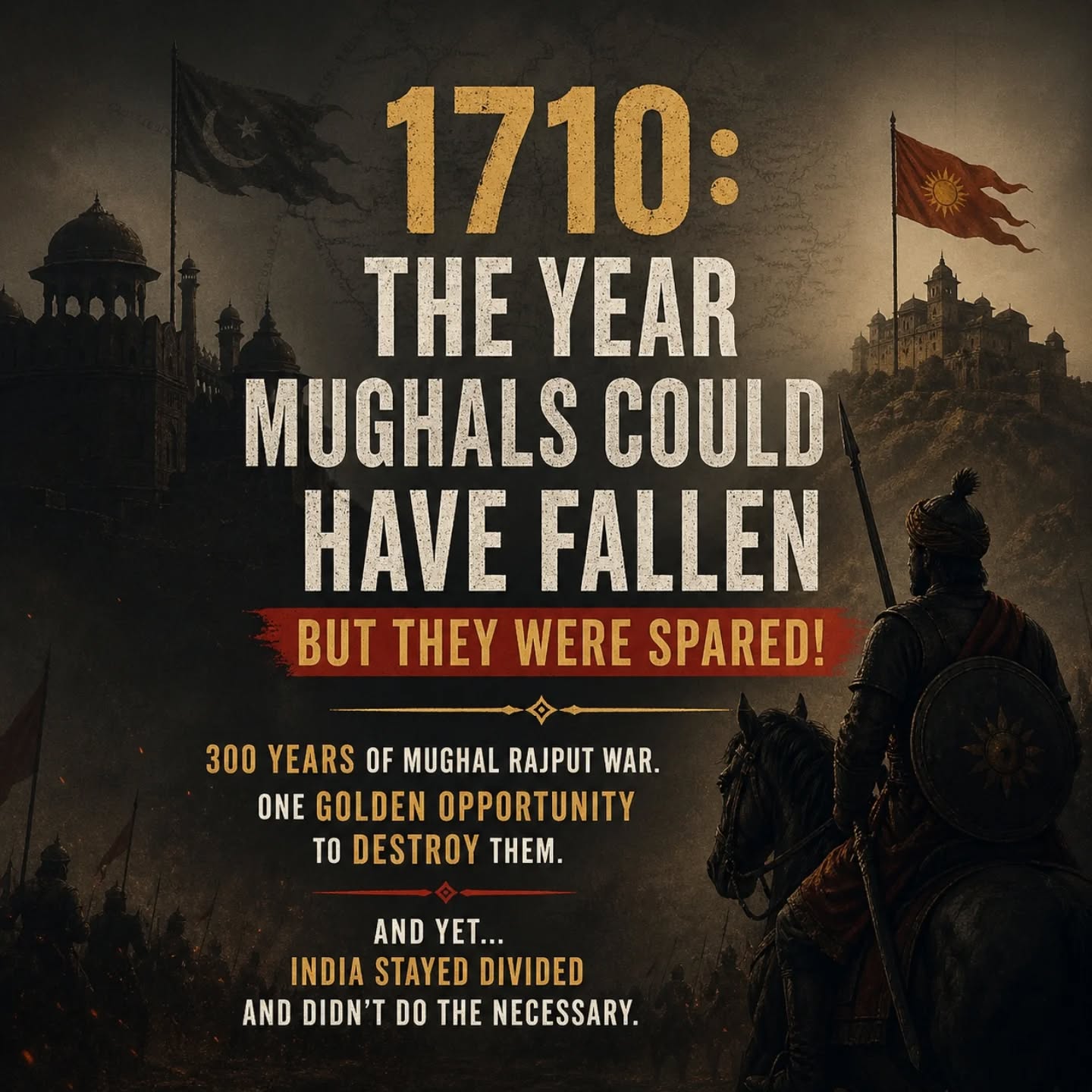 1710: The Year Mughals Could've been Wiped Off!
Rajput Rebellion 1708-1710.