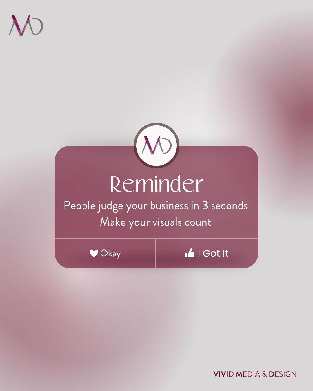 First impressions happen fast, and your brand only gets one shot to get it right. Strong visuals don’t just look good, they build trust and bring in customers. ✨
At VMD, we help businesses show up with clarity, confidence, and impact. 📁
Check us out at www.vividmediadesign.au�
#VividMediaDesign #NewsletterDesign #EmailMarketing #CreativeStudio #SocialMediaManagement #DesignThatConnects #DigitalDesign #VisualStorytelling #CreativeInspo #ContentDesign #ModernDesign #WebsiteGoals