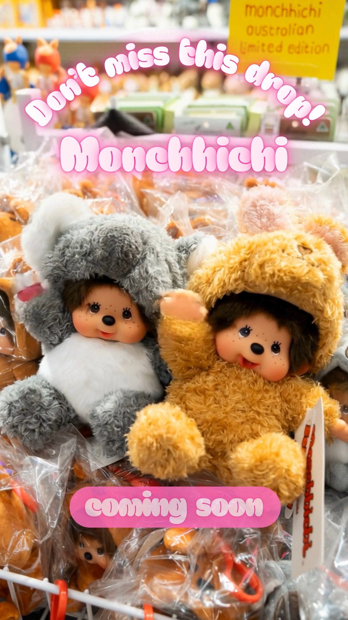Don’t miss this drop! ✈️
🇦🇺 Australia-exclusive Monchhichi
is arriving soon — and it won’t last long.
🔻 Comment “Monchhichi” below 🔻
We’ll notify you as soon as it’s back in stock!
🛍️ 460 Sydney Souvenirs
📍 Paddy’s Market, Haymarket, Sydney (Shop 460)
🕘 Wed–Sun | 9:00 AM – 6:00 PM
#SydneySouvenirs #MonchhichiAustralia
#LimitedEditionMonchhichi #ThingsToDoSydney