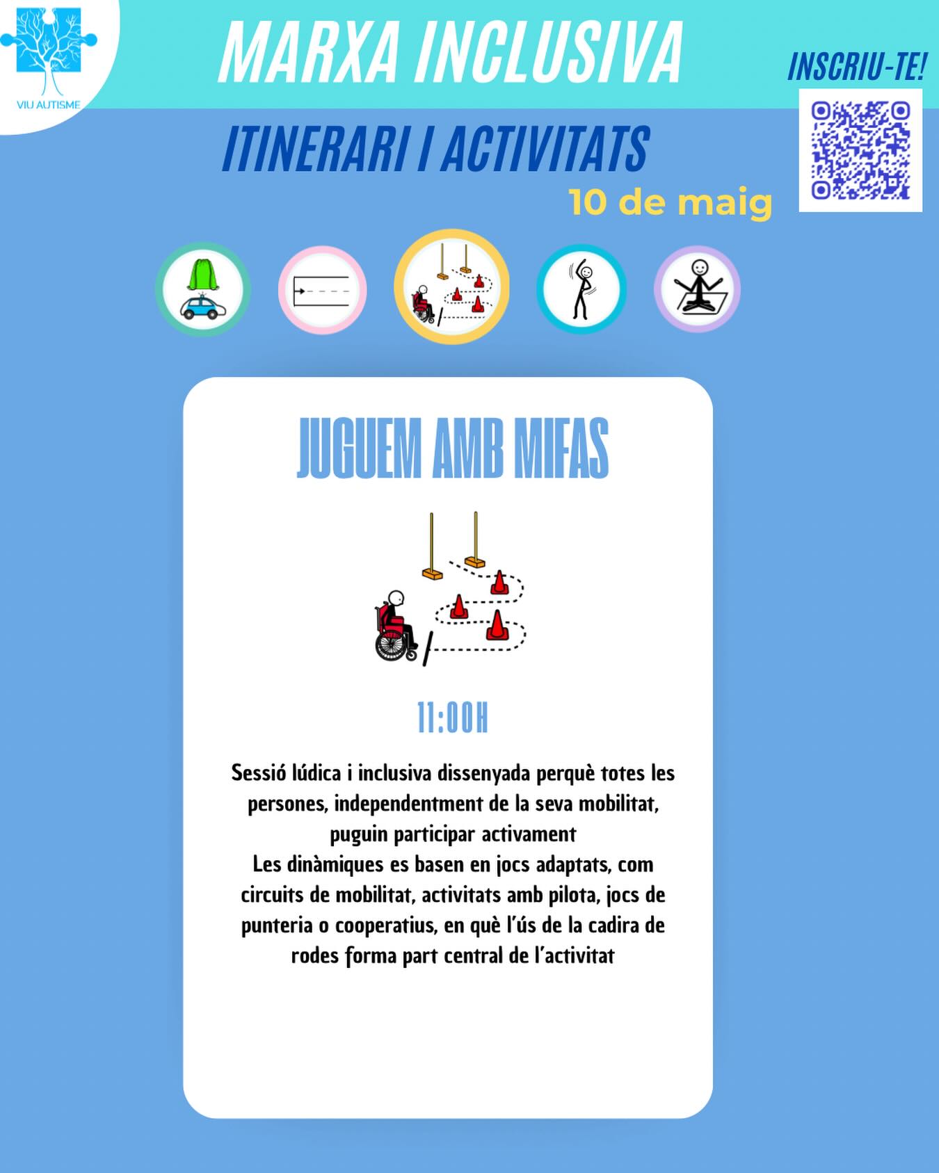 Marxa Inclusiva de Viu Autisme!💙 Us hi esperem per fer aquesta activitat inclusiva amb @grupmifas 💪
🗓️ 10 de Maig
🕤 11:00h || Juguem amb Mifas ||
📍 Plaça Poeta Sitjà, Castell d'Aro
Un matí per caminar junts, sumar i fer visible la diversitat
@micoaventura
@mooma @laflecapansdelemporda @barraquesxtots @dsport.crono @calidoscopi_jocs
@tritonsvalldaro @grupmifas
@ccbaixemporda @joguines_grapat @bdegustbeer
@ppsparkoficial @santtomasobrador
@meradeprimera @marisch_cotcho
@visitplatjadaro @fempobleambtu
@natalina_angy @femesportscpa @associacio_ermessenda_sca @cesadenclinic @rocodrom_9c @cavallfortedicions @nutdestileria @enrollate_bk @esclatbonpreu_ @spar.espanola