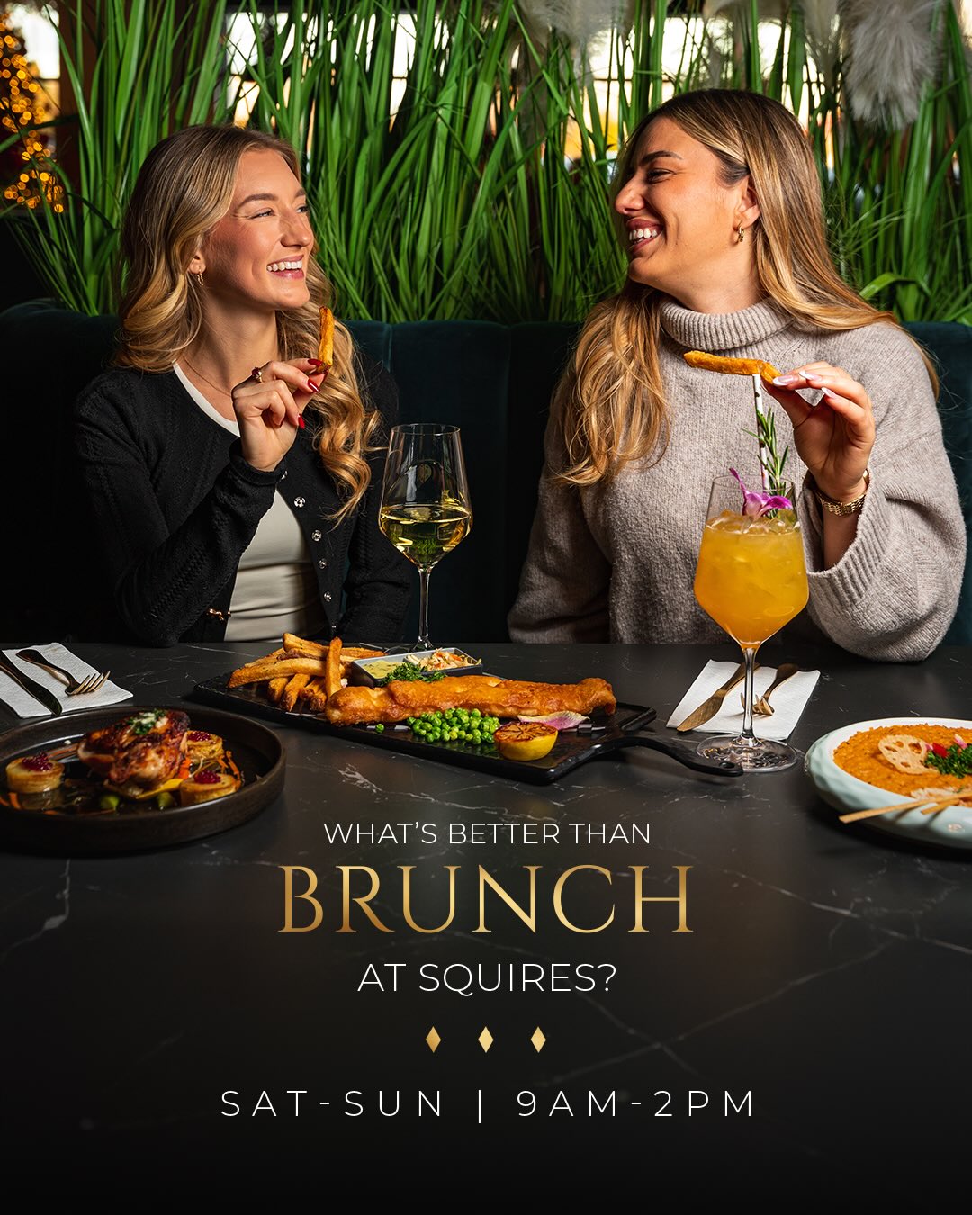 Honestly, not much comes close.
Brunch at Squires, where the cocktails pour easy and the afternoon lingers beautifully.
For Reservations & Info:
📞 905-333-6627
🔗 https://www.squires.pub/reservations
📍 3537 Fairview St, Burlington, ON