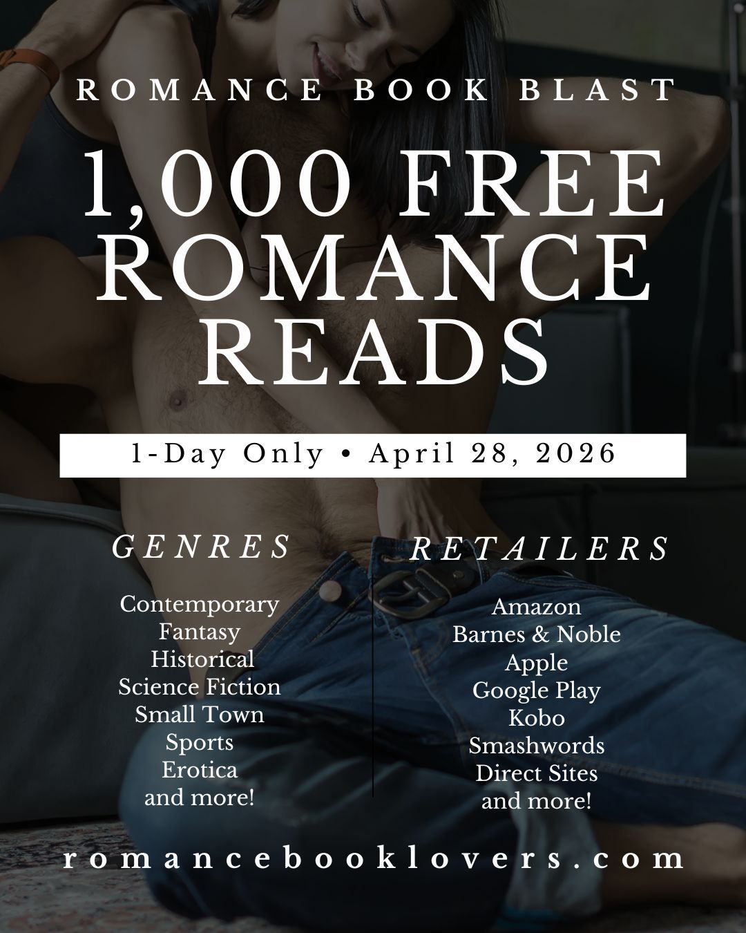 It's Romance Book Blast day!
This event is now massive. With over 1,000 romance books participating, there has to be something for everyone.
Heart this post before you head to romancebooklovers.com to check out the books