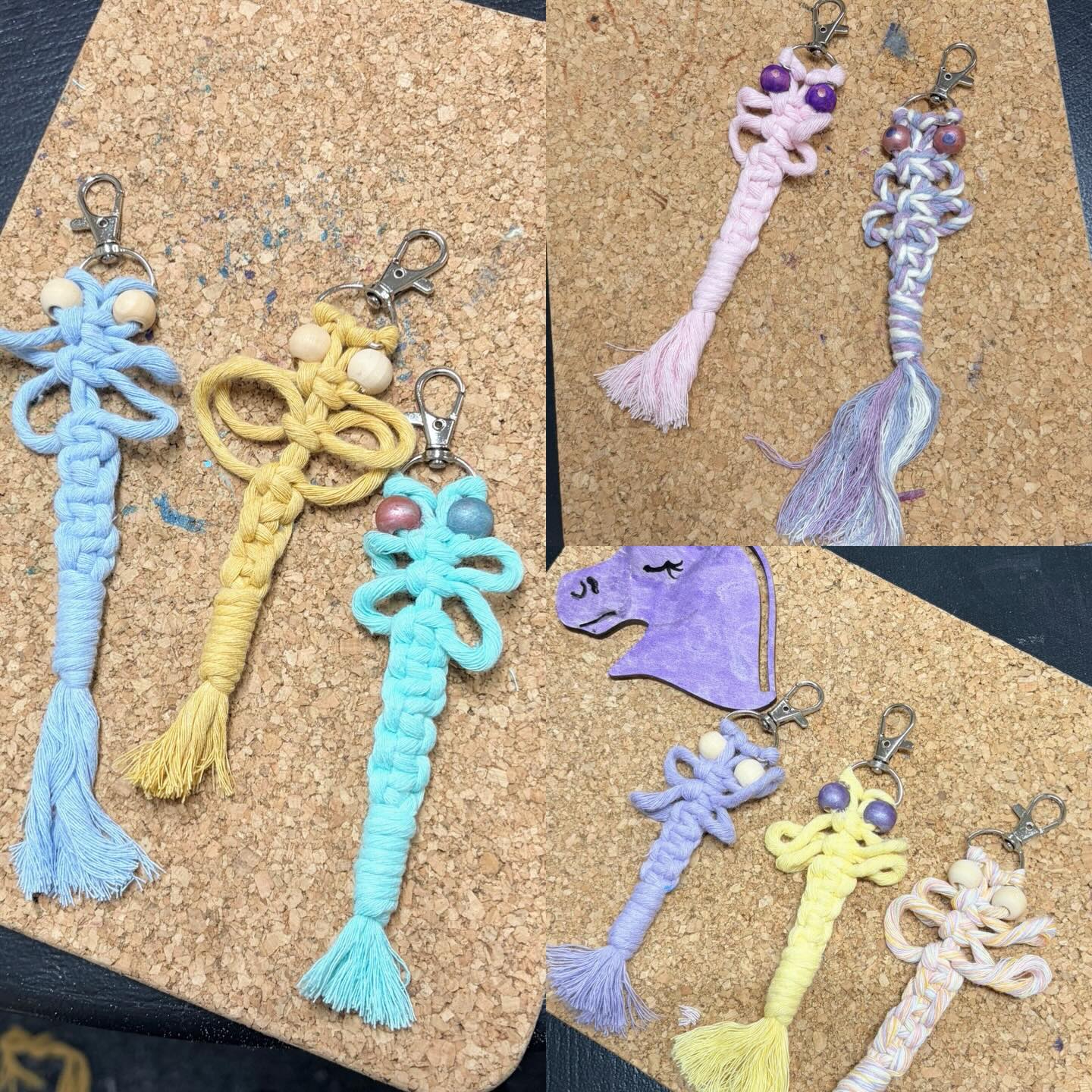 Beautiful work at Knotty Kids Club today ❤️
We made cute little dragonfly keyrings today and everyone did lovely work and picked some beautiful colours!
There will be no Knotty Kids Club in June as I will be having my open studios as part of @suffolkopenstudios but I will post more information about this later on.
💛
#gemmacrame #knottykidsclub #macrameartist #suffolkopenstudio #suffolkmacrame