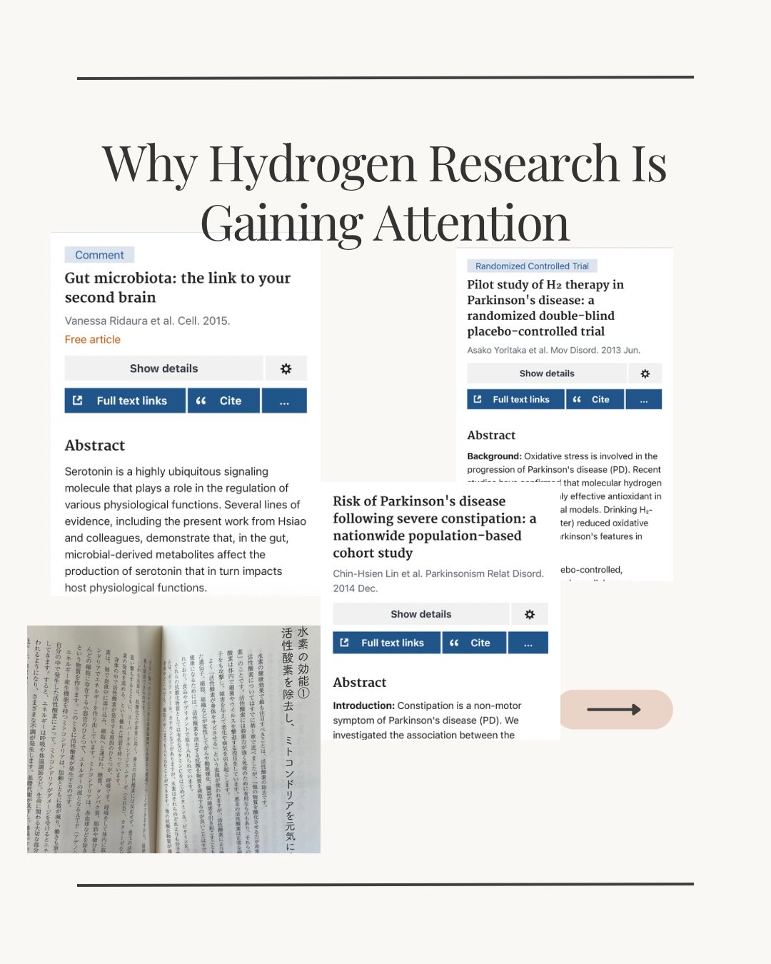 Could molecular hydrogen become one of the most interesting wellness topics of the future?
Recent research is exploring the relationship between:
▪ Oxidative stress
▪ Mitochondrial health
▪ Neuroinflammation
▪ The gut-brain axis
▪ Longevity & recovery
Studies have investigated hydrogen’s potential role in supporting cellular balance and reducing oxidative stress, including research related to Parkinson’s disease and mitochondrial function.
Science is still evolving, but the growing interest in cellular wellness and recovery is impossible to ignore.
#HydrogenTherapy
#MitochondriaHealth
#LongevityScience
#BiohackingWellness
#cellularhealth
