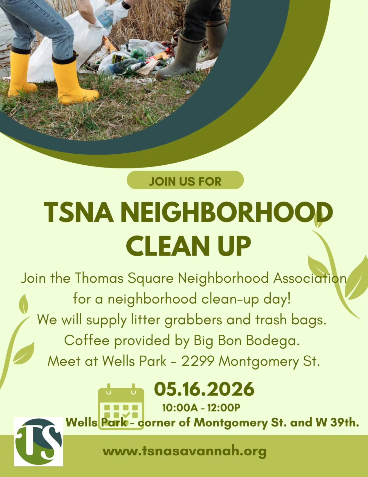 Spring is coming to an end and there's still some spring cleaning we need to do!
Please join us at Wells Park
Saturday, May 16, 10am - noon.
Coffee provided by Big Bon Bodega.
Dont forget your sunblock and gloves!