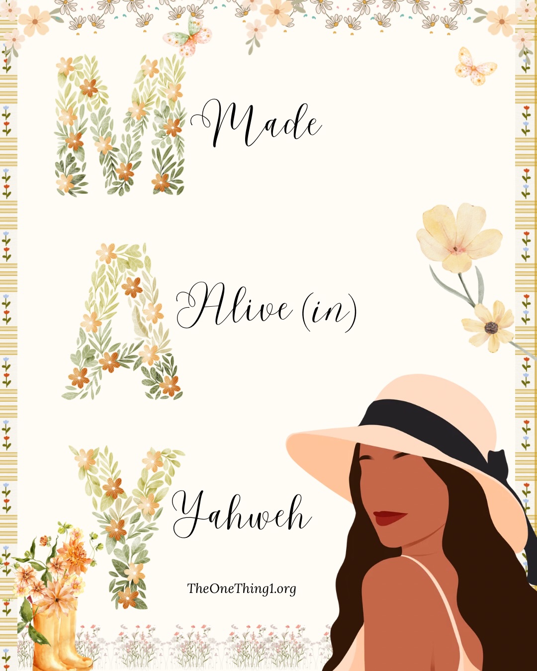 Hello, friends 👋🏾
May is almost here and with it comes a quiet, yet powerful invitation: not to strive, not to achieve, not even to become… but to rest in the truth: We are Made Alive (in) Yahweh.
“Even when we were dead in our trespasses, made us alive together with Christ—by grace you have been saved—” Ephesians 2:5.
Not partially revived.
Not slowly awakening.
But fully, completely, undeniably brought into the Life, His resurrection life.
Scripture does not say we were improved… it says we were ‘quickened’. Brought from death into life, from separation into union, from striving into rest.
And this is where the tension often lies.
Because so much of what we experience in the natural still feels like a process, growth, pruning, stretching, becoming.
Yet beneath it all is a deeper, truer reality: our life in Christ is not something unfolding toward completion; it is something we have been brought into fully. His finished work ✝️
The ‘process’ we experience is maturing in the knowledge of Him, believing what He says, allowing His word to reign over our everyday reality through the renewing of our minds.
“And you are complete in Him, who is the head of all principality and power.” Colossians 2:10.
“Made Alive in Yahweh” is not a goal for May: it is a declaration.
And an alignment to what has always been true since the moment we believed.
We are not waiting to come alive.
We are not trying to become alive.
We’ve been made alive together with Christ.
Let that sink in.
Together!
Friend, that word alone carries significant weight. It speaks of union with Him.
It means His resurrection was not just an event; it was an inclusion. Eternity eclipsing the temporal and conquering.
When He rose, we rose with, in Him.
When He was raised, we were quickened, and His life became our own, not metaphorically, but spiritually, eternally, and presently.
“We were buried therefore with him by baptism into death, in order that, just as Christ was raised from the dead by the glory of the Father, we too might walk in newness of life.” Romans 6:4.
•
Continued in Comments 👇🏾