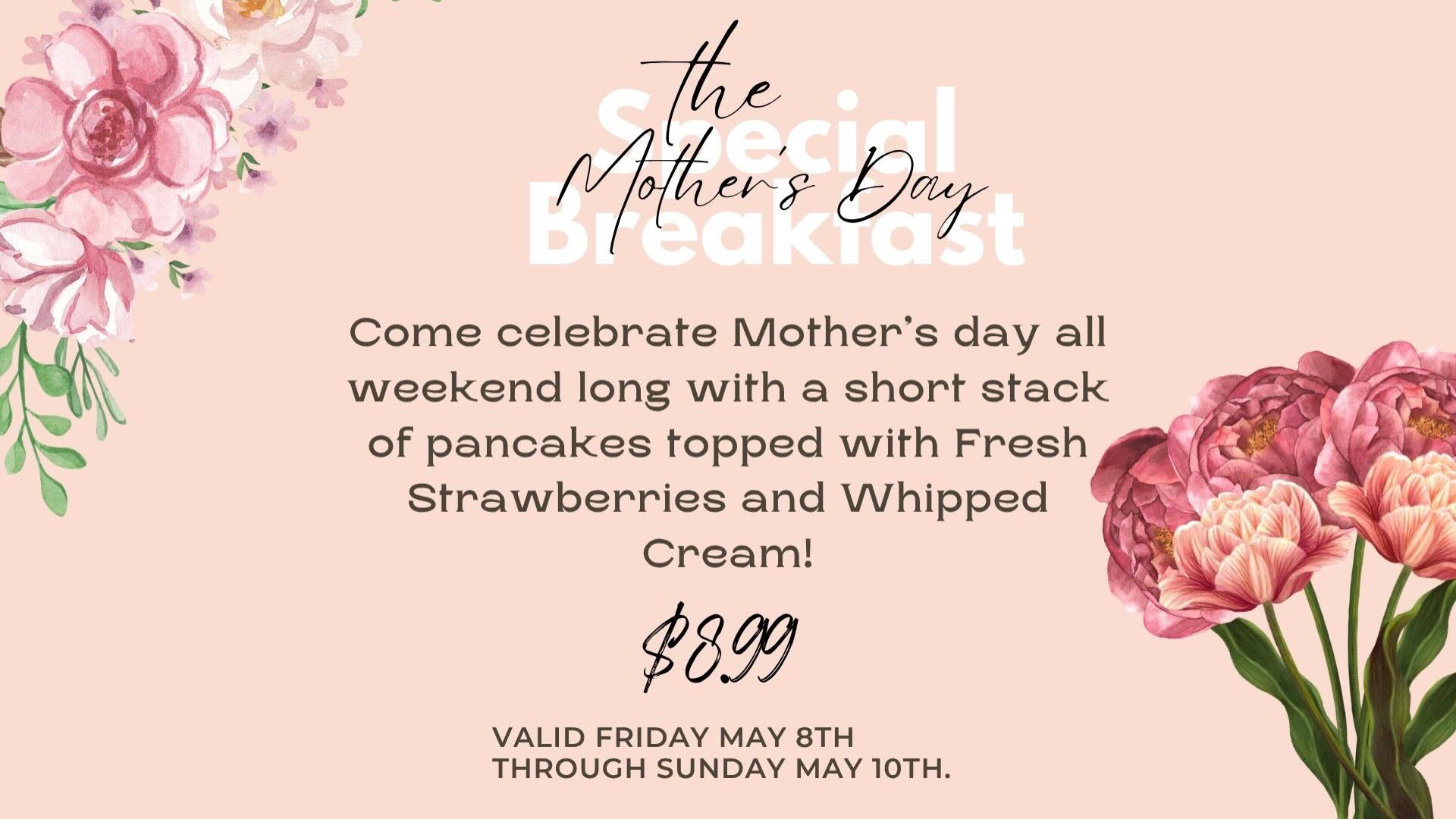 Mother’s Day weekend just got a little sweeter 💐
From Friday, May 8 through Sunday, May 10, we’re featuring a special made with love:
A fluffy short stack topped with fresh strawberries and whipped cream for just $8.99 🍓
Treat mom (and yourself) to something delicious—we can’t wait to celebrate with you!
Family owned and Locally loved since 1984 ♥️🥞
🌟Dine-In
🌟Carryout
🌟DoorDash
🌟EZCater
📍2532 S. Kolb Rd.
Tucson, AZ 85710
📞520-747-7536
Monday - Saturday 6 am to 2 pm
Sunday 7 am to 2 pm
Major Holidays 7 am to 1 pm
#tucson #Arizona #tucsonarizona #tucsonaz #visittucson