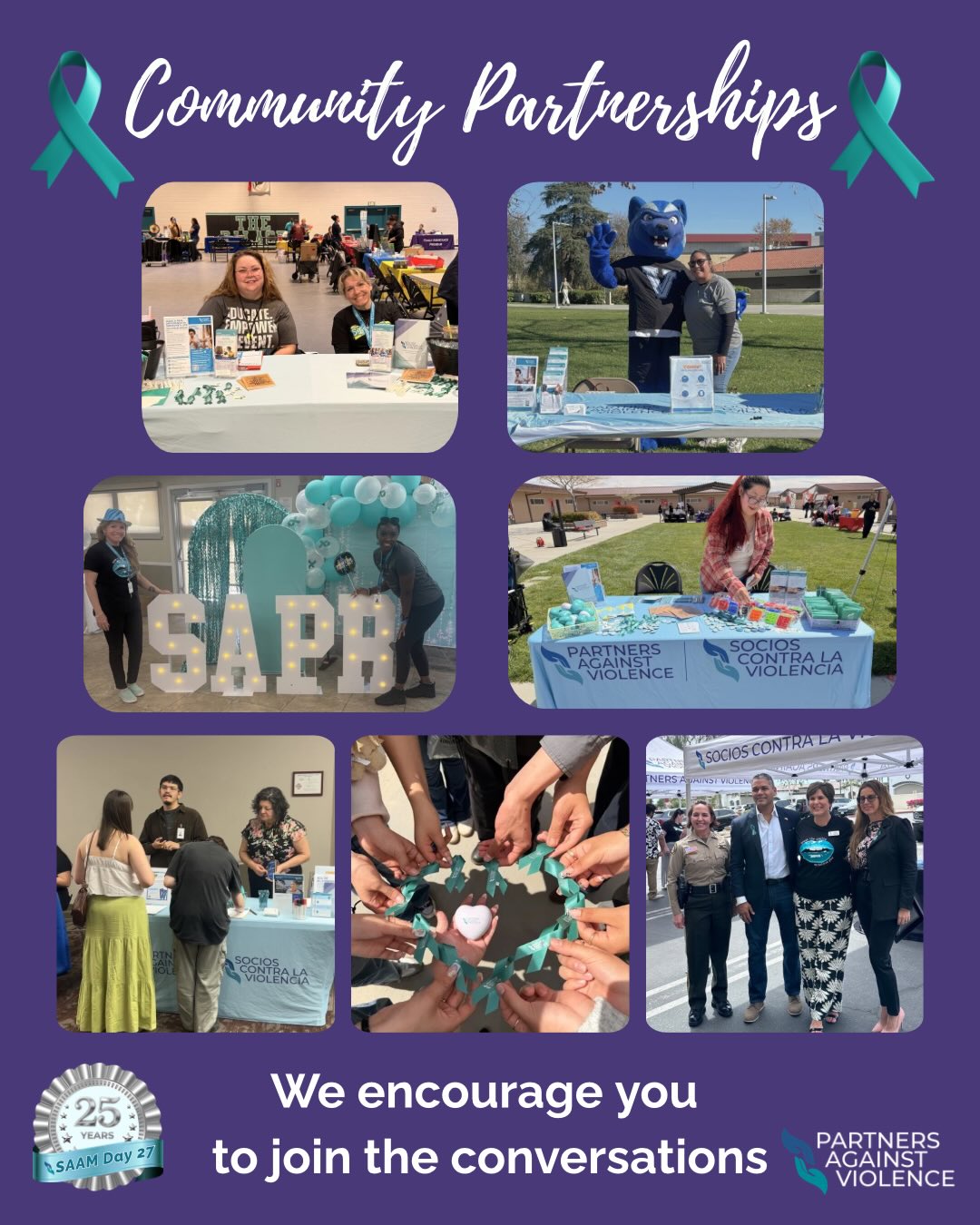 My Commitment
Our commitment is to continue building community relationships. We love joining others their tabling events, hosting our own speaking engagements, supporting the champions that support us, teaming up with colleges and schools, collaborating healing events, and gathering as a team to further the message. We invite the community to join the conversation. What’s your commitment to advancing prevention, respect, and safety?
@nsvrc #30daysofsaam2026 #day27
