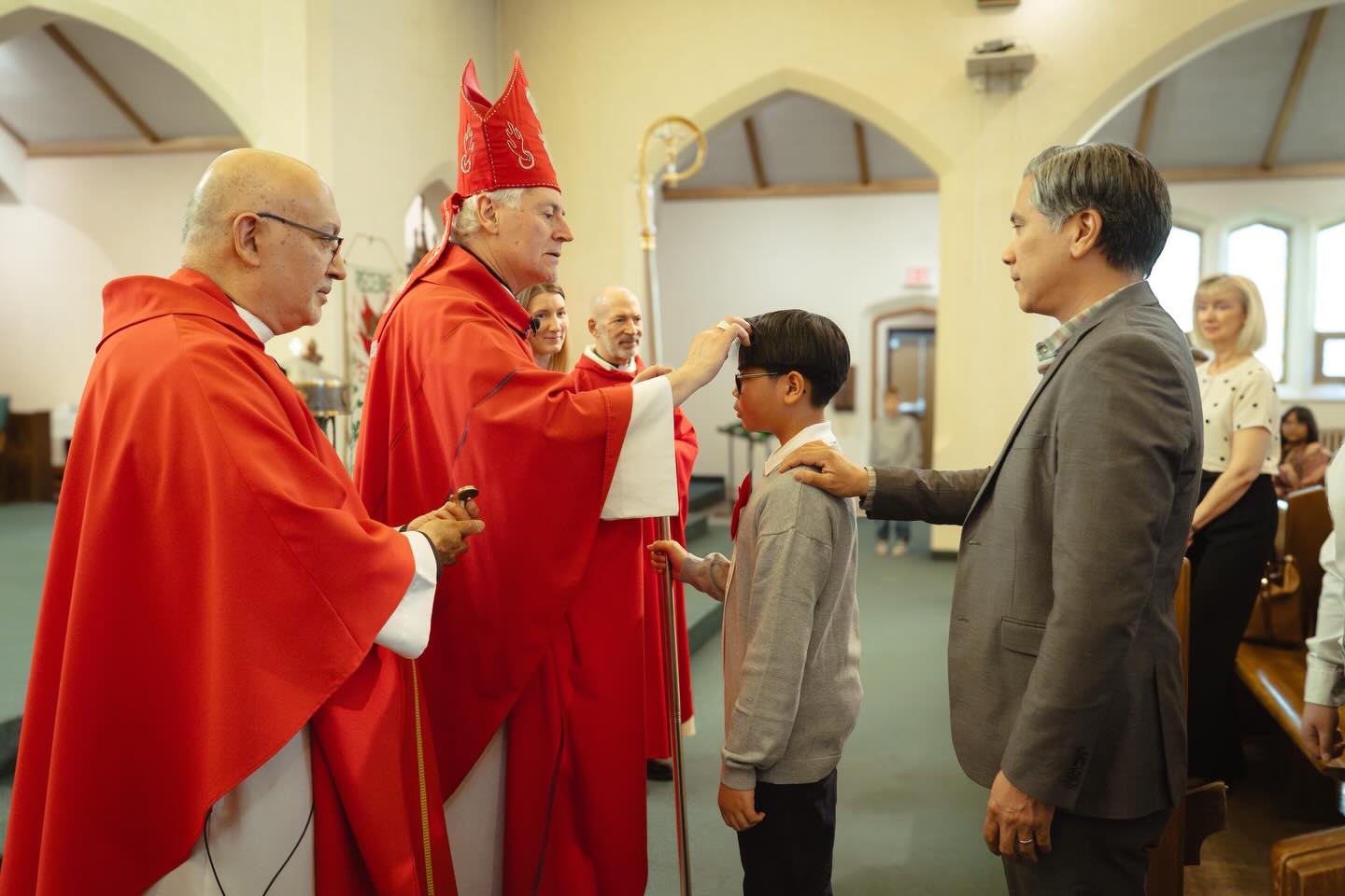 Wow. What a full house. The pews were absolutely packed as students from St Ignatius Parish and School received the Sacrament of Confirmation, surrounded by families, sponsors, friends, and the presence of the Archbishop. You could feel it the moment you walked inโฆ something special was happening.
Confirmation isnโt just a ceremony. Itโs a step forward.
A moment where our students say yes to their faith in a deeper way, strengthened by the Holy Spirit and ready to carry it into the world.
There was so much joy in the room.
Proud parents.
Big smiles.
A real sense of community showing up for one another.
This is what St. Ignatius is all about.
Rooted in Faith. Driven by Excellence. Leading with Heart.
We are so proud of our students and the young people they are becoming. What a beautiful night to be part of this community. ๐๐