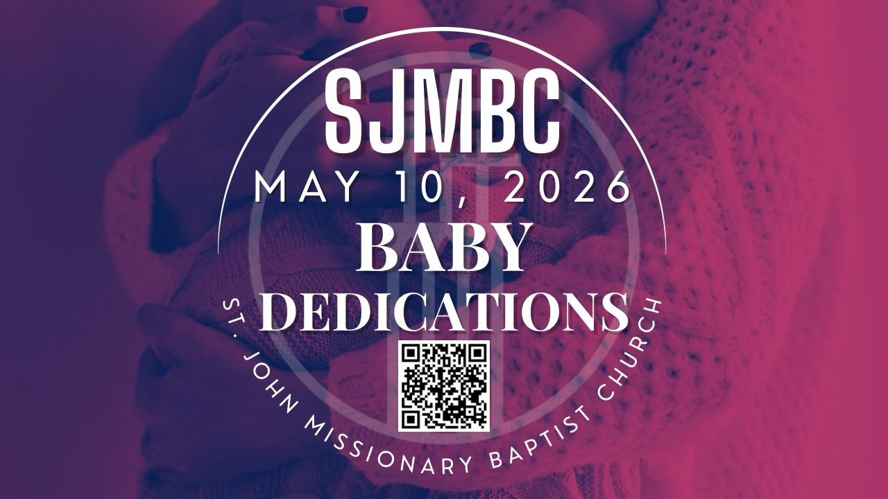 Mark your calendars, SJMBC Family! 🗓️ Our next Baby Dedications are scheduled for May 10, 2026.
This is a beautiful opportunity for parents to dedicate their children to the Lord and for the church to commit to supporting you in your parenting journey.
Ready to register? Just scan the QR code in this photo to get started. Spaces are limited, so be sure to sign up early!
For questions, please contact the church office at (405)478-3344.
#SJMBC #BabyDedication #SaveTheDate #Community #BaptistChurch