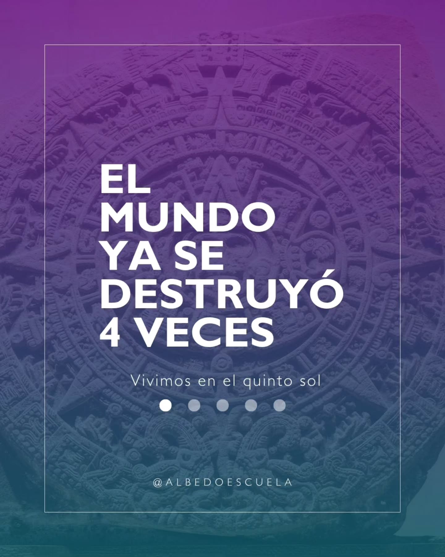 El mundo ya se destruyó 4 veces.
y nosotros somos los que vivimos en el quinto intento.
Los aztecas eran observadores, sabían que los ciclos terminan, que las eras caen,
y que algo nuevo siempre emerge de las ruinas.
Lo interesante es que casi todas las culturas antiguas
llegaron a la misma conclusión sin haberse conocido jamás.
@albedoescuela
Guarda este post y mándalo a alguien que le guste la historia real
#mitologiaazteca #cincosoles #tonatiuh #aztecas #historiaoculta