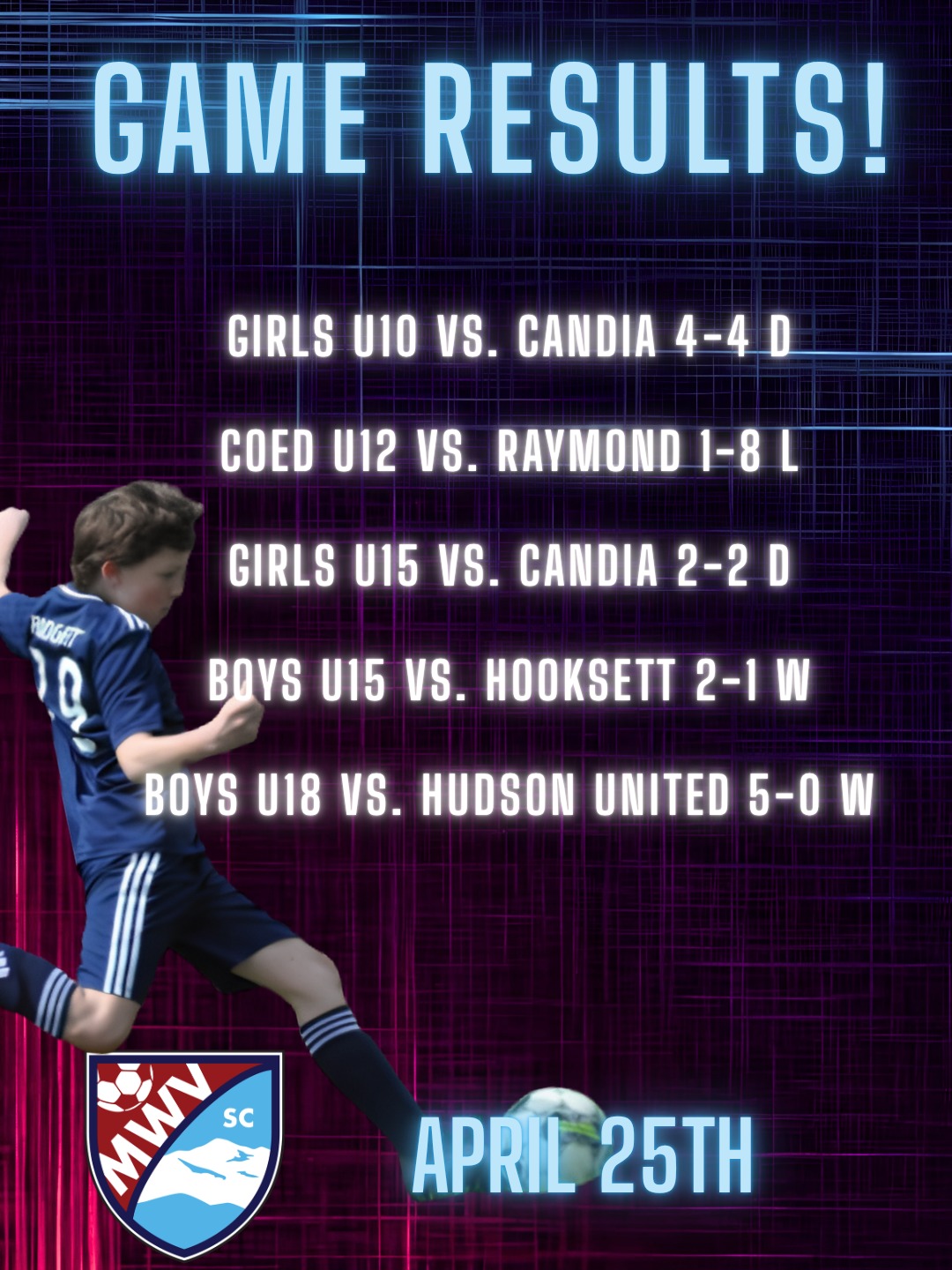 It was a beautiful weekend of soccer! Great job, MWV!
#SoccerSaturday #soccer #youthsoccer #gameday #fun #mwvsc