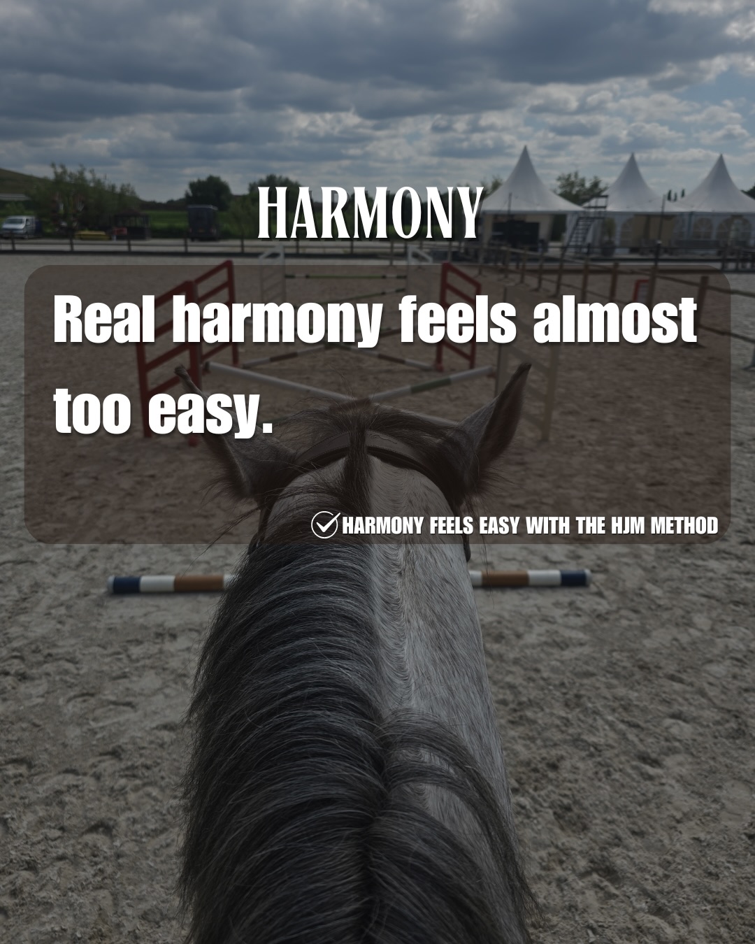 Harmony is often misunderstood.
People expect it to feel powerful, intense, or visibly impressive.
But real harmony rarely looks like effort.
It feels quiet.
It feels simple.
Sometimes it even feels almost too easy.
When everything is correct, there is no need to force or correct every step.
The horse stays with you without resistance, and the work becomes light.
If it feels like constant struggle, constant fixing, constant pushing—
something in the communication is unclear.
Correct work does not create tension.
It removes it.
💬 Comment “EASY” if you’ve felt real harmony.👇🏻
#horsemanshipacademy #horsemanshipjourney #horsemanshiptraining #horsemanship #hjmmethod